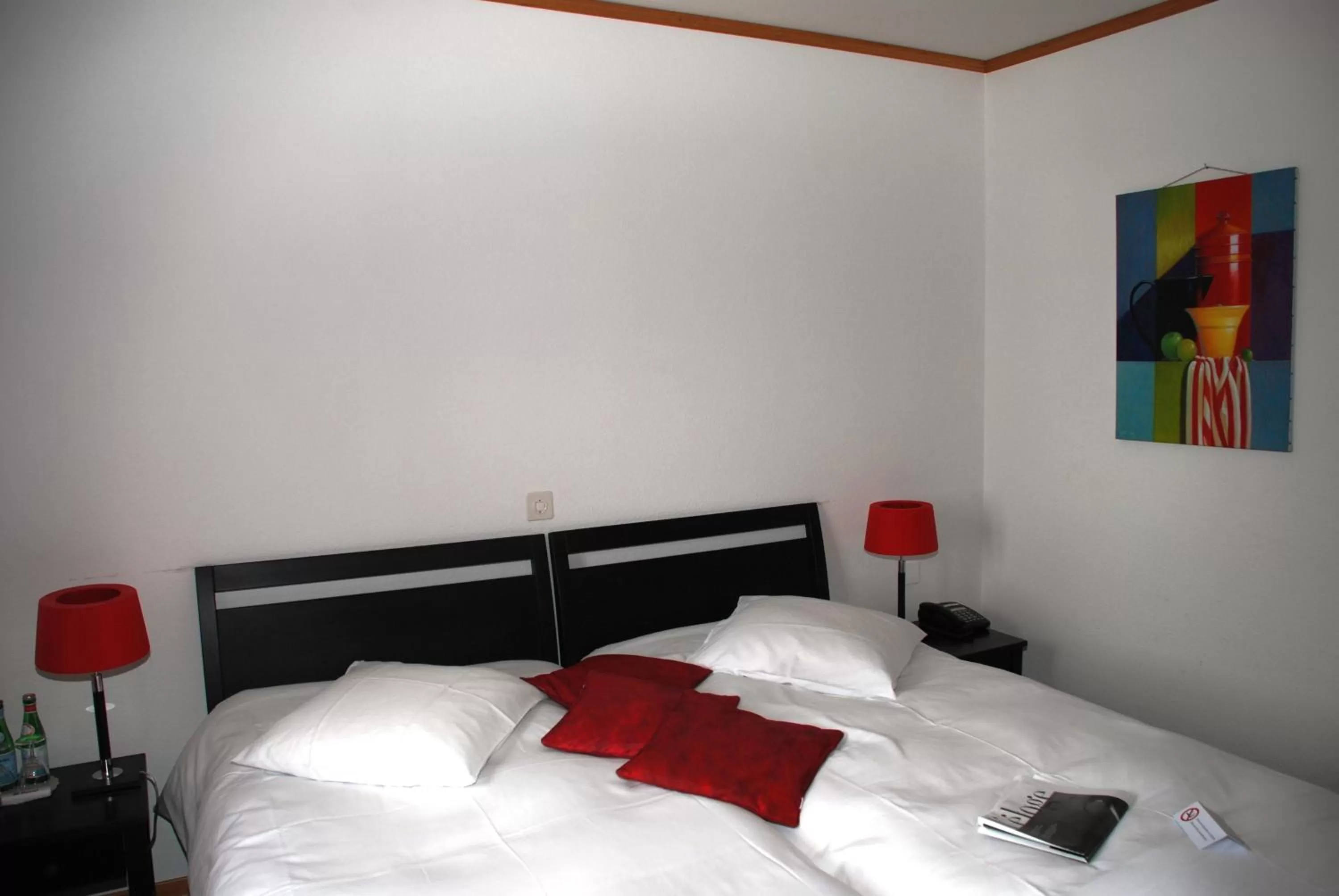 Bed in Hostellerie de Genève