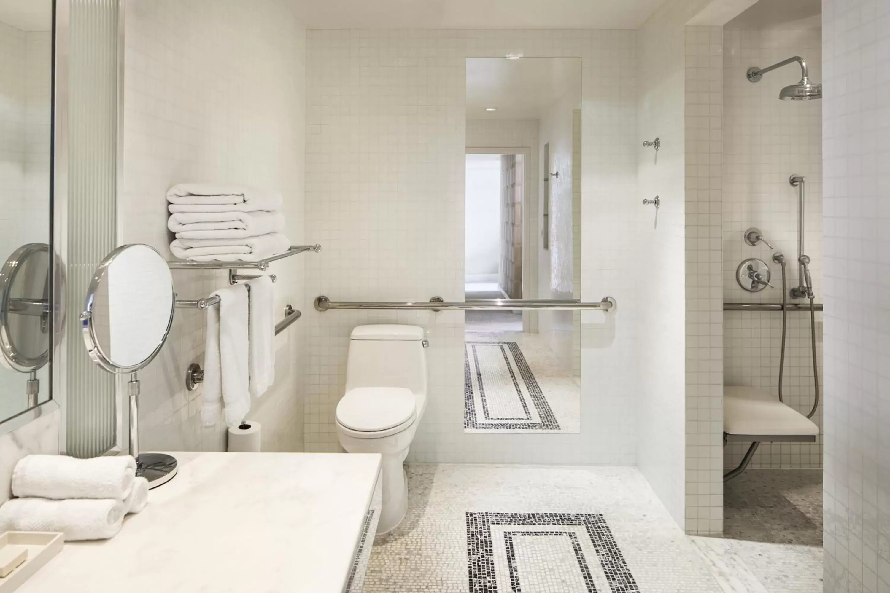 Facility for disabled guests, Bathroom in The London West Hollywood at Beverly Hills