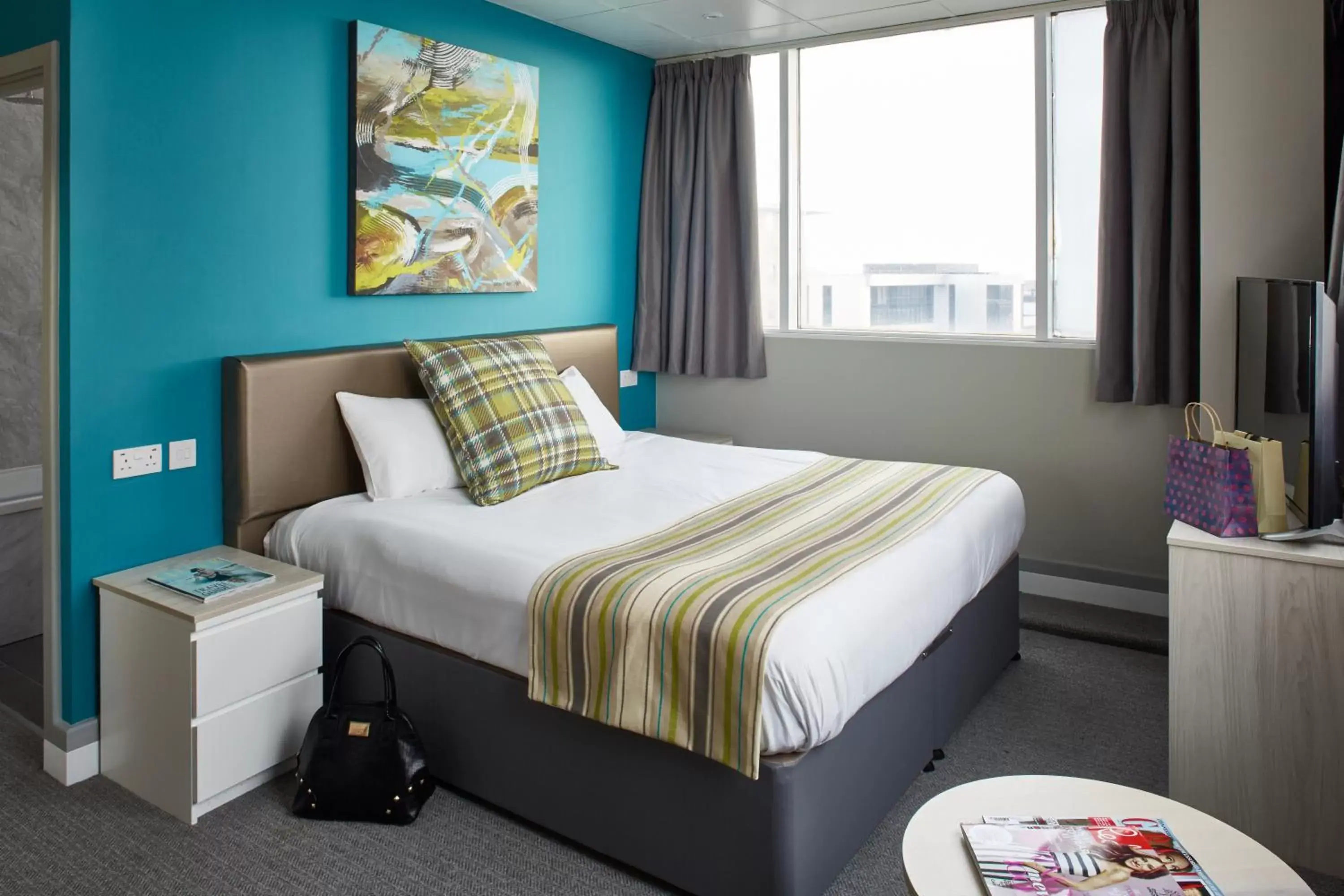 Bedroom, Bed in Citrus Hotel Cardiff by Compass Hospitality