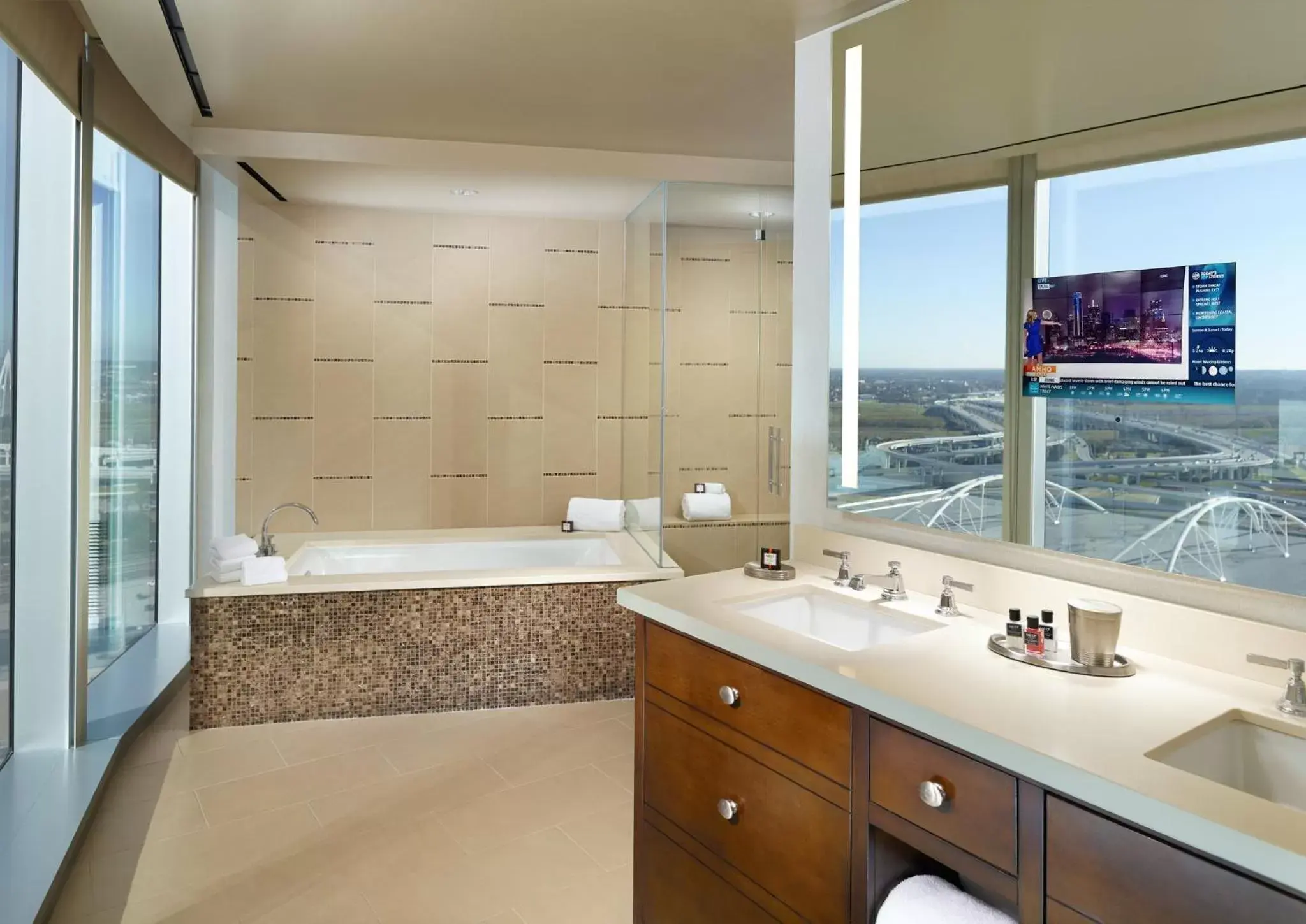 Bathroom in Omni Dallas Hotel