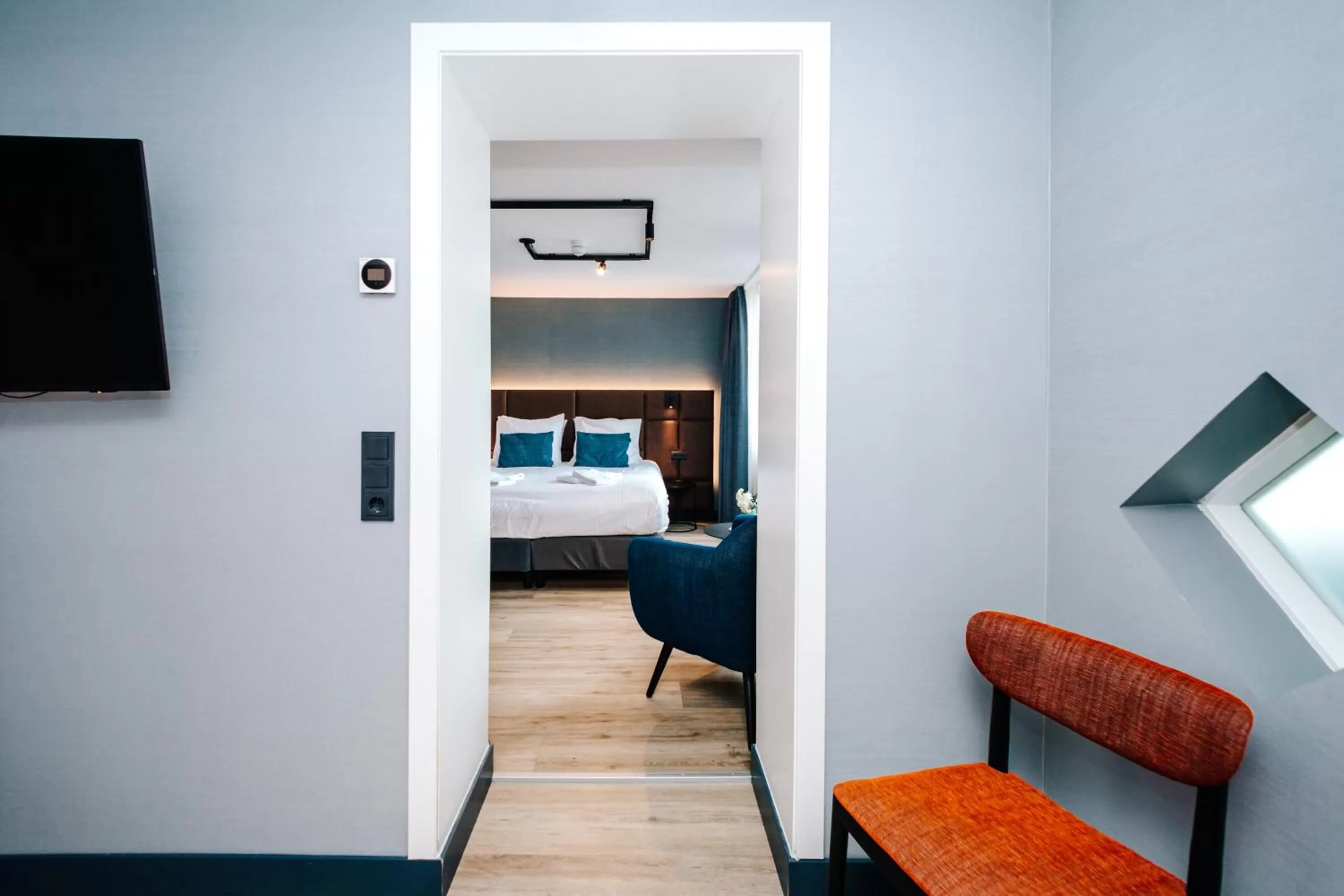 Bed in Amsterdam Beach Hotel