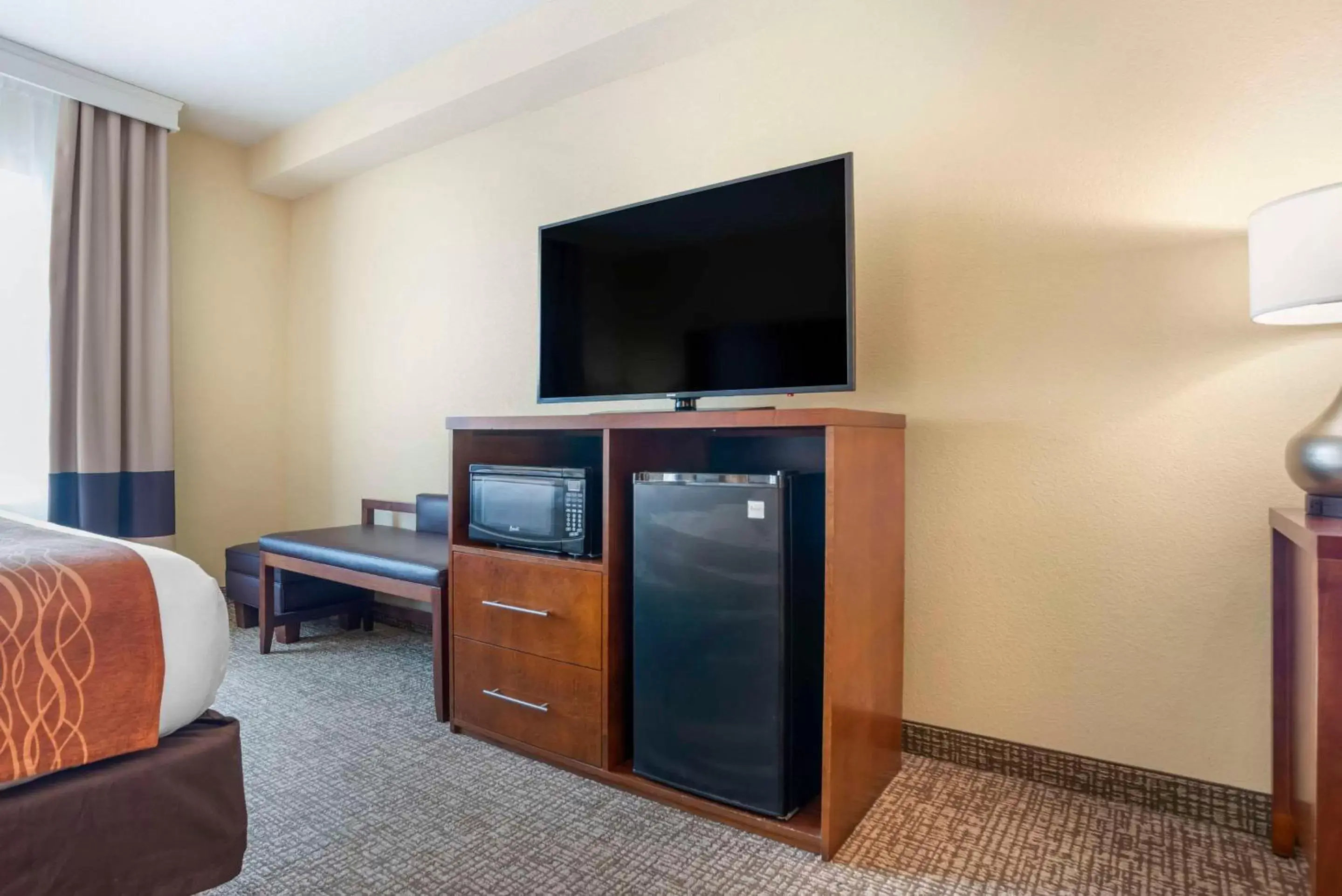 Bedroom, TV/Entertainment Center in Comfort Inn & Suites Mobile near Eastern Shore Centre