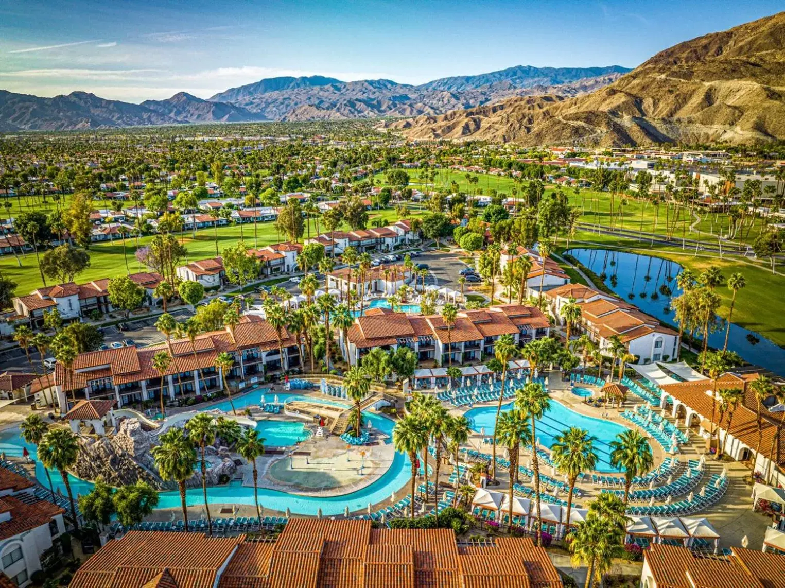 Bird's eye view, Bird's-eye View in Omni Rancho Las Palmas Resort & Spa