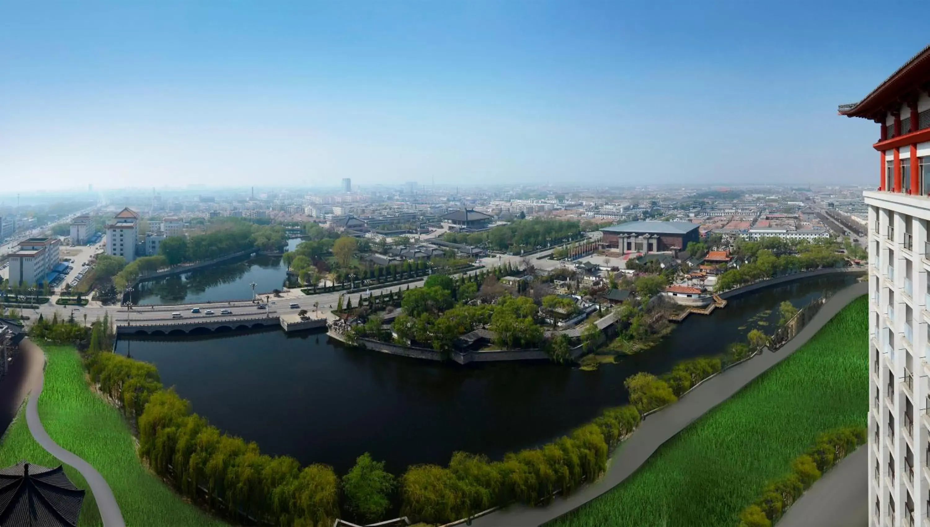 Bird's eye view in Shangri-La Qufu Bird's eye view in Shangri-La Qufu