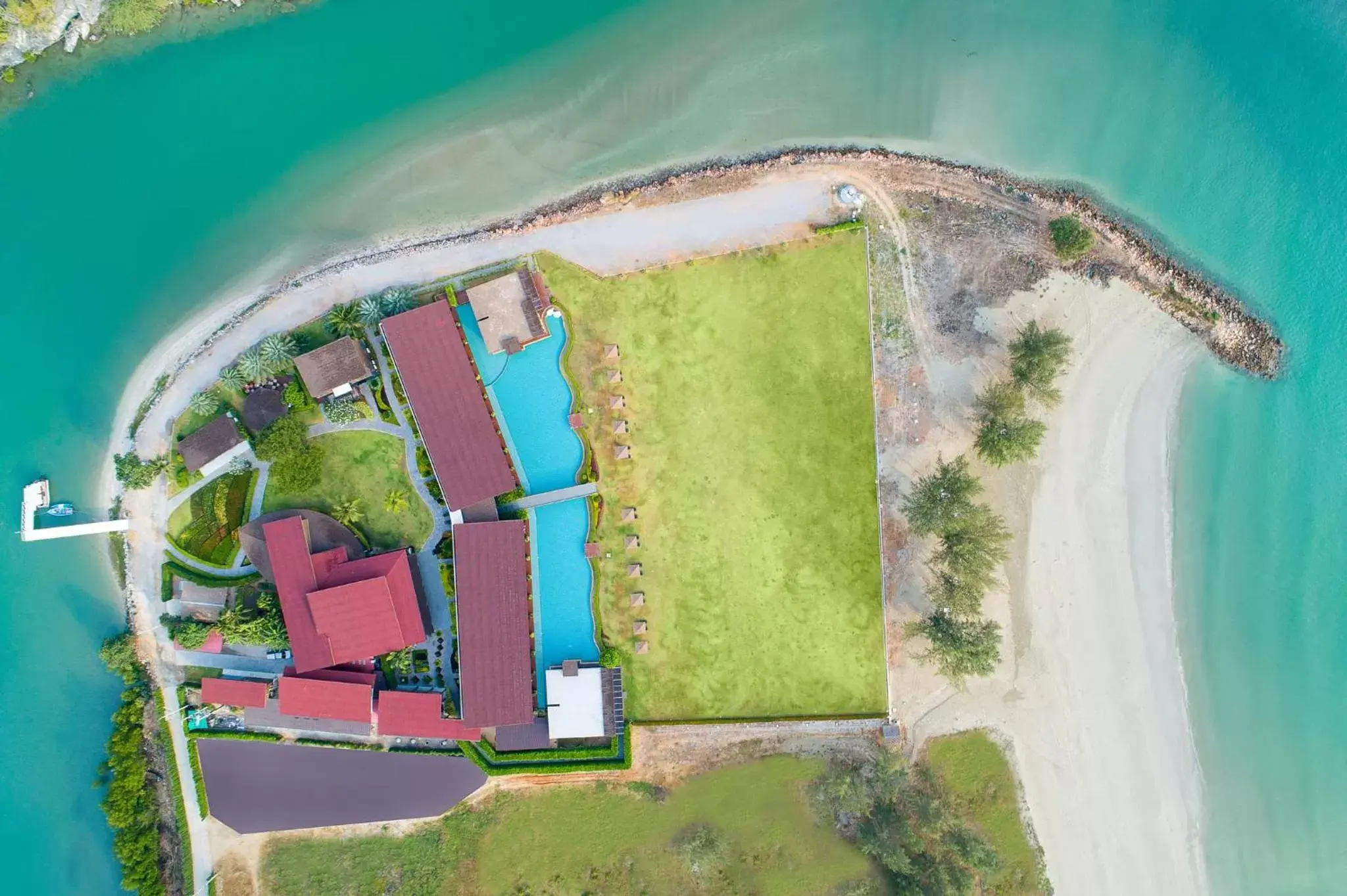 Natural landscape, Bird's-eye View in La Isla Pranburi Beach Resort