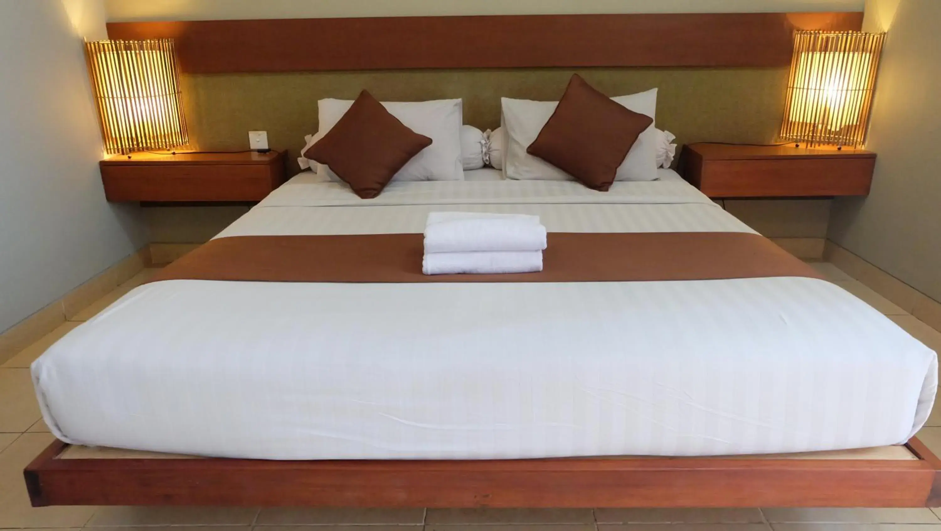 Bed in Semarandana Bedrooms and Pool