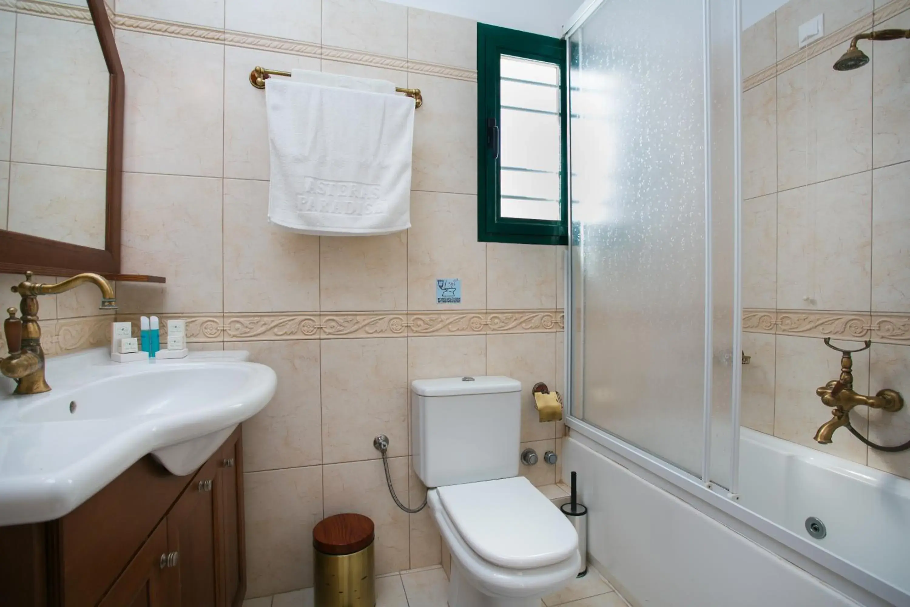 Bathroom in Asteras Paradise Hotel