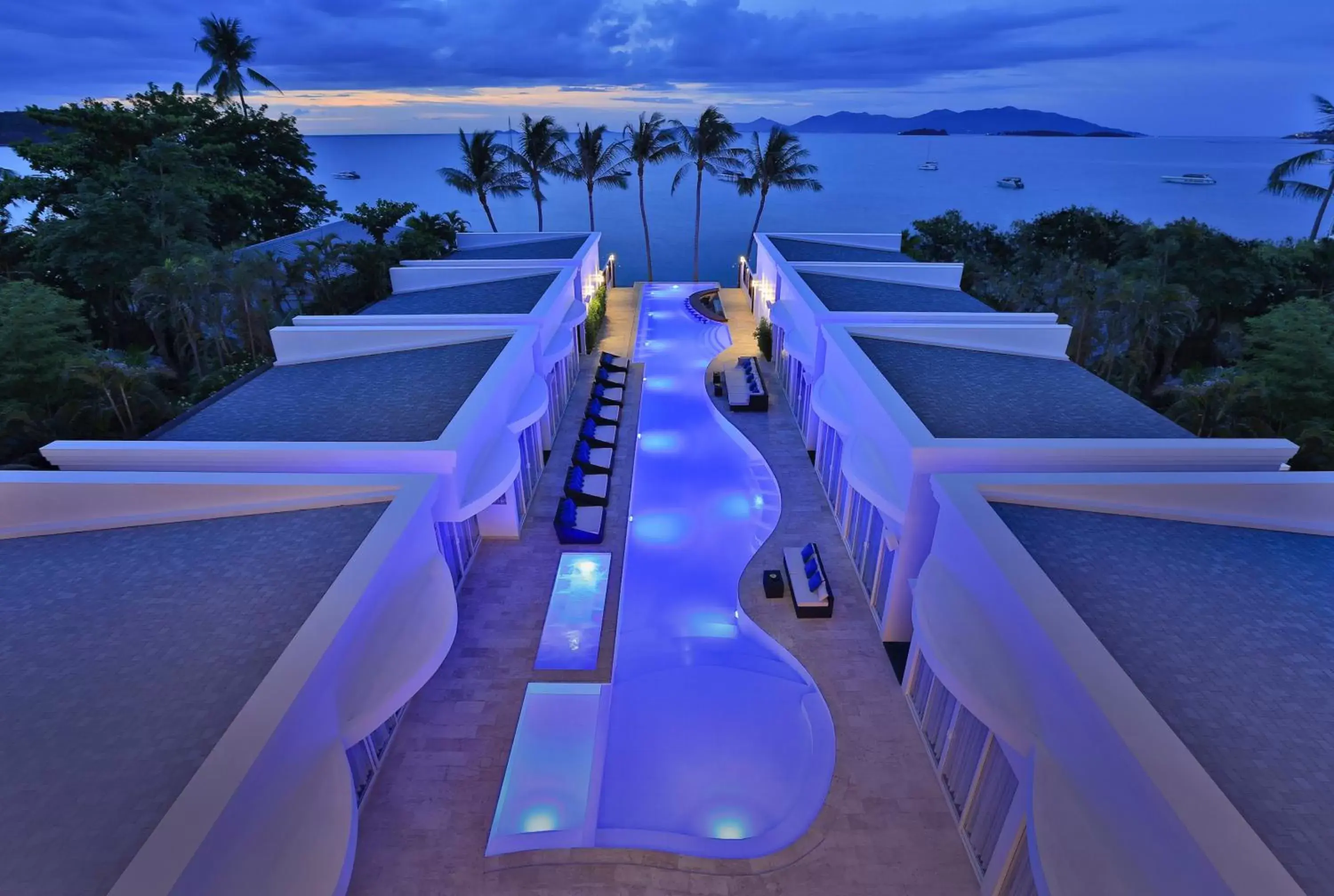 Bird's eye view, Balcony/Terrace in The Privilege Hotel Ezra Beach Club