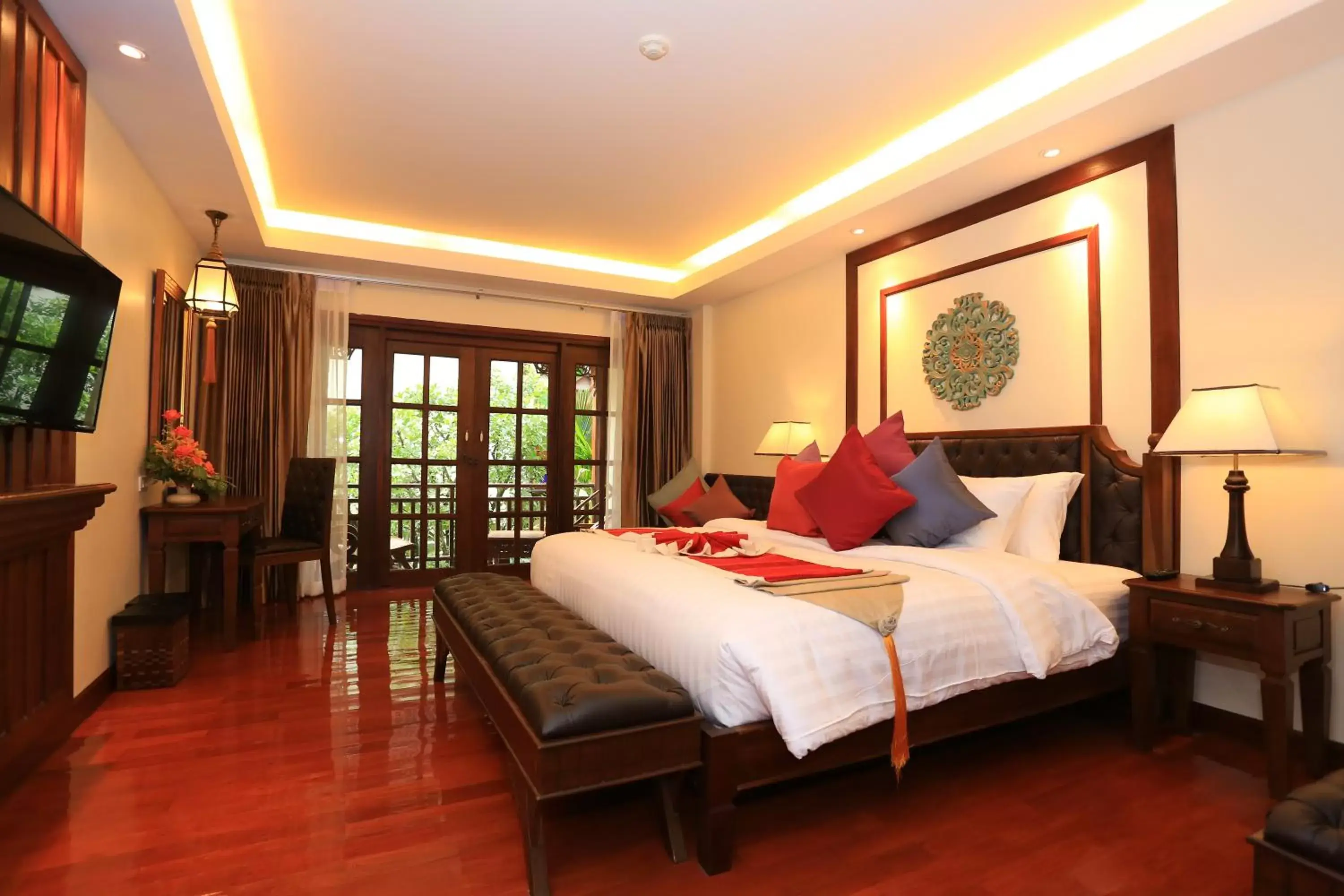 Bed, Room Photo in Viangluang Resort