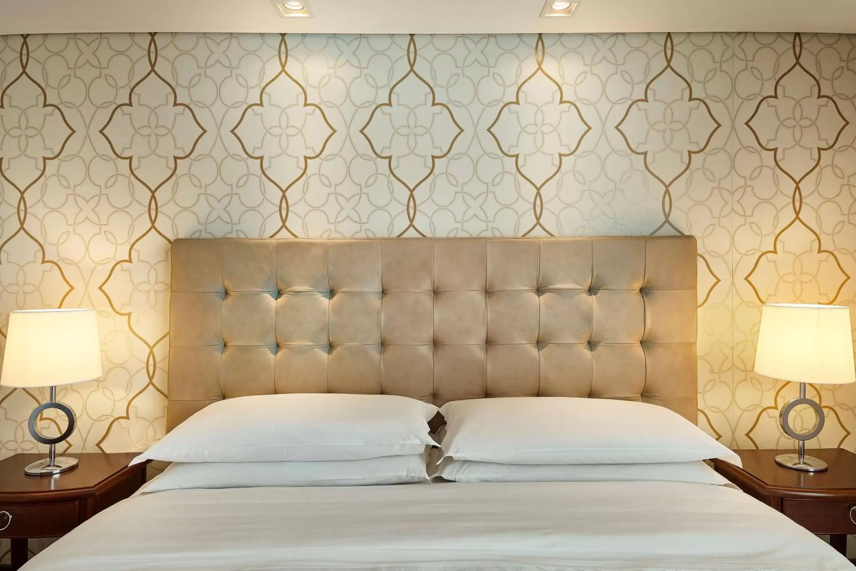 Bed in Hilton Porto Alegre, Brazil