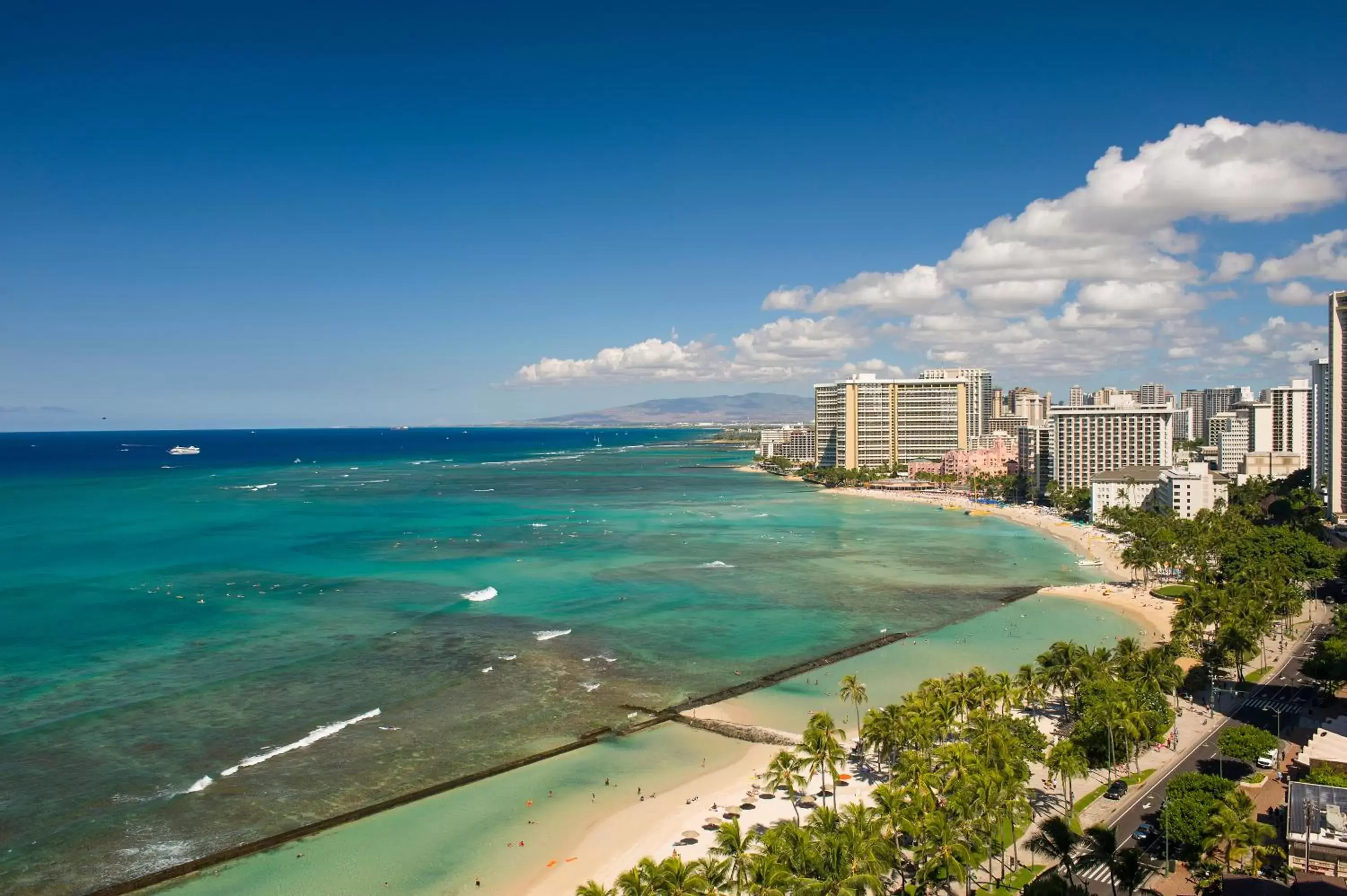 Beach, Bird's-eye View in The Twin Fin Hotel