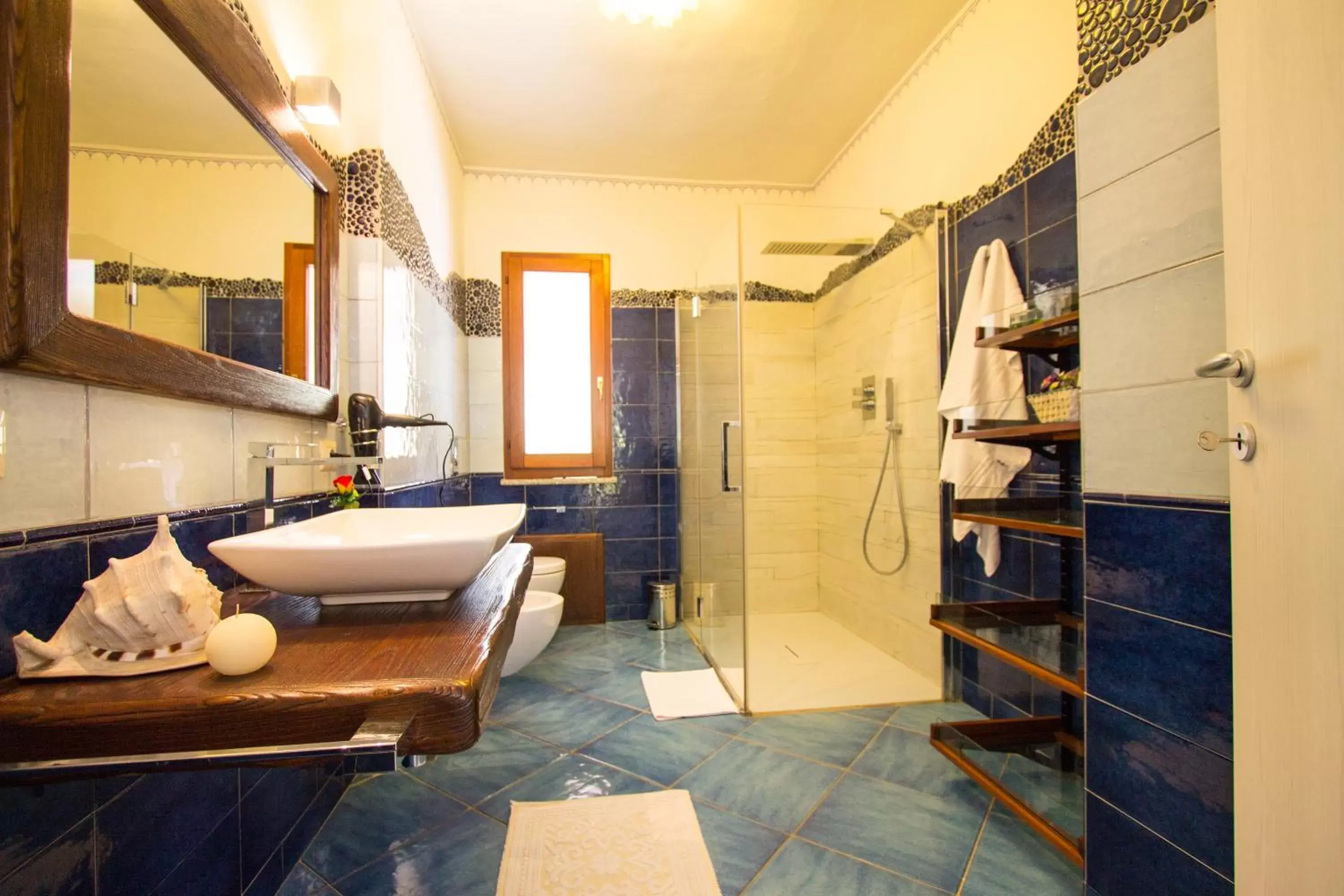 Shower, Bathroom in Suites Voce del Mare