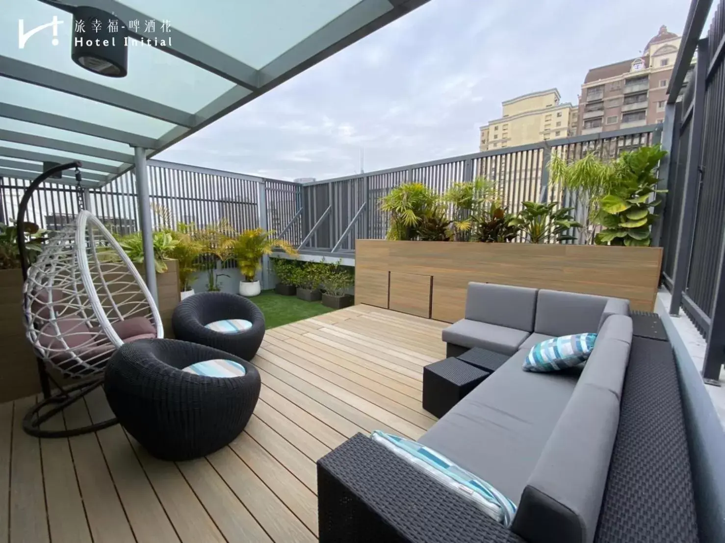 Balcony/Terrace in Hotel Initial-Beer