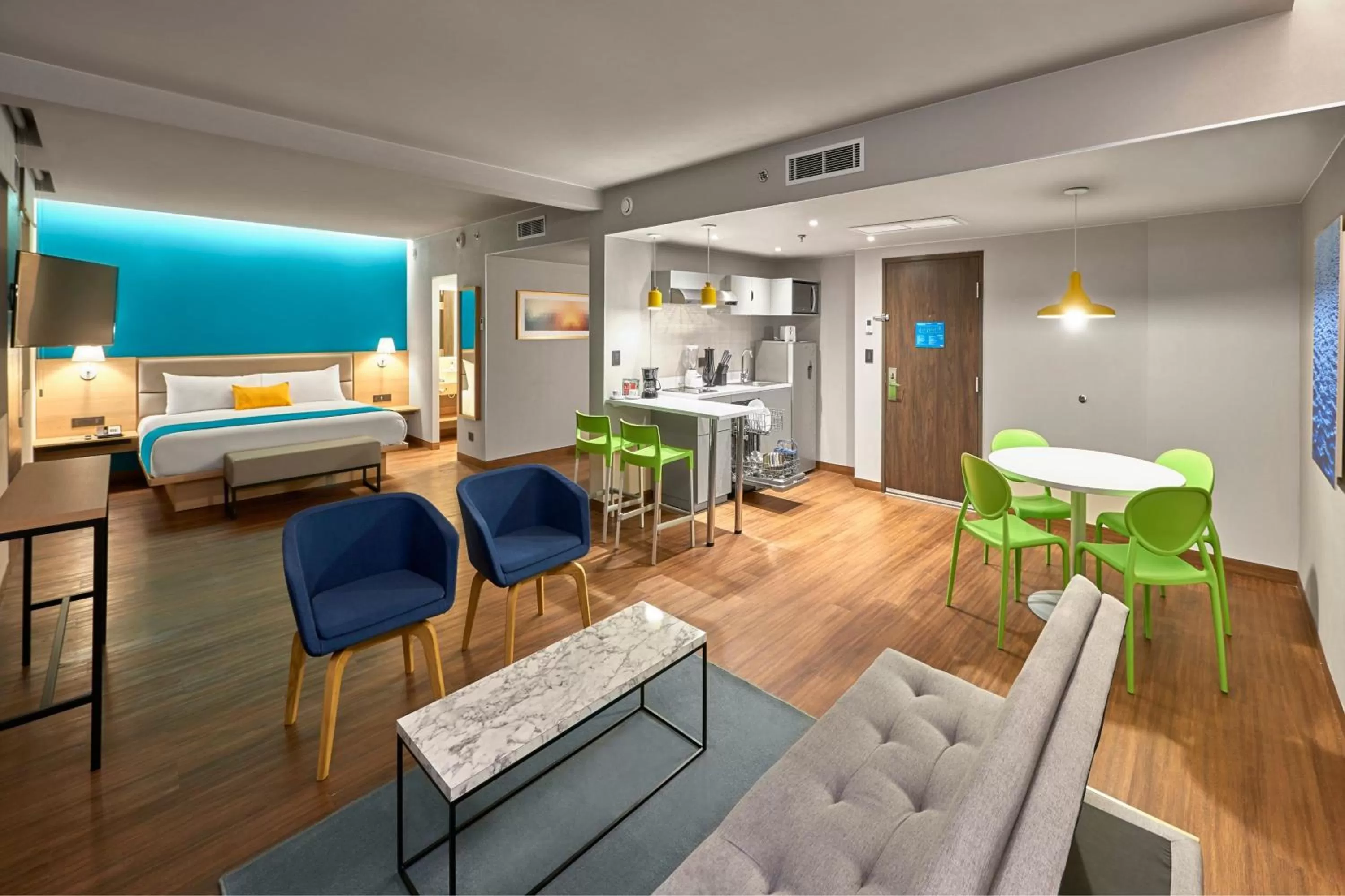 Bedroom in City Express Suites by Marriott Cancún Aeropuerto