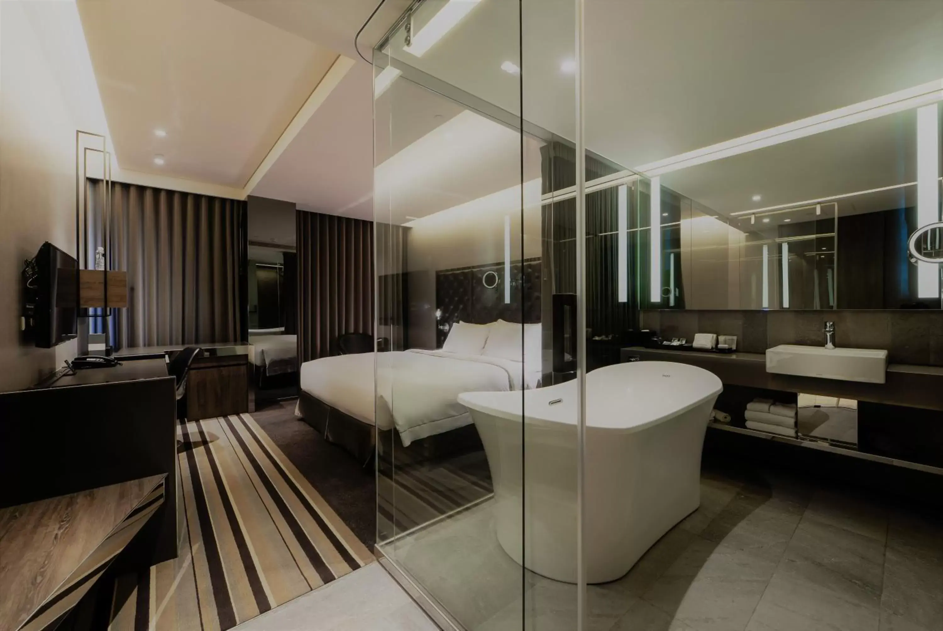 Photo of the whole room, Bathroom in Starhaus Hotel
