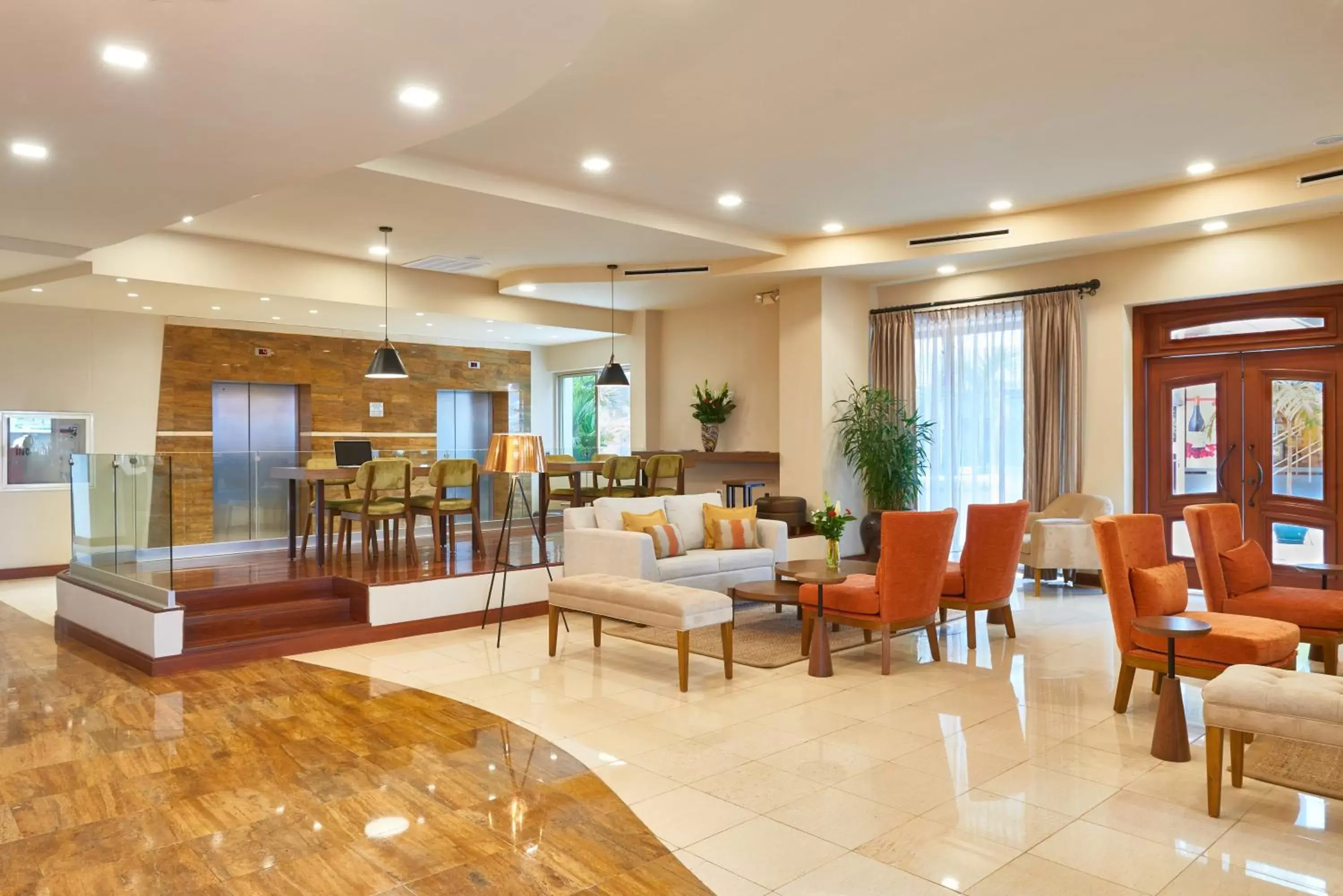 Lobby or reception in Suites las Palmas, Hotel & Apartments.