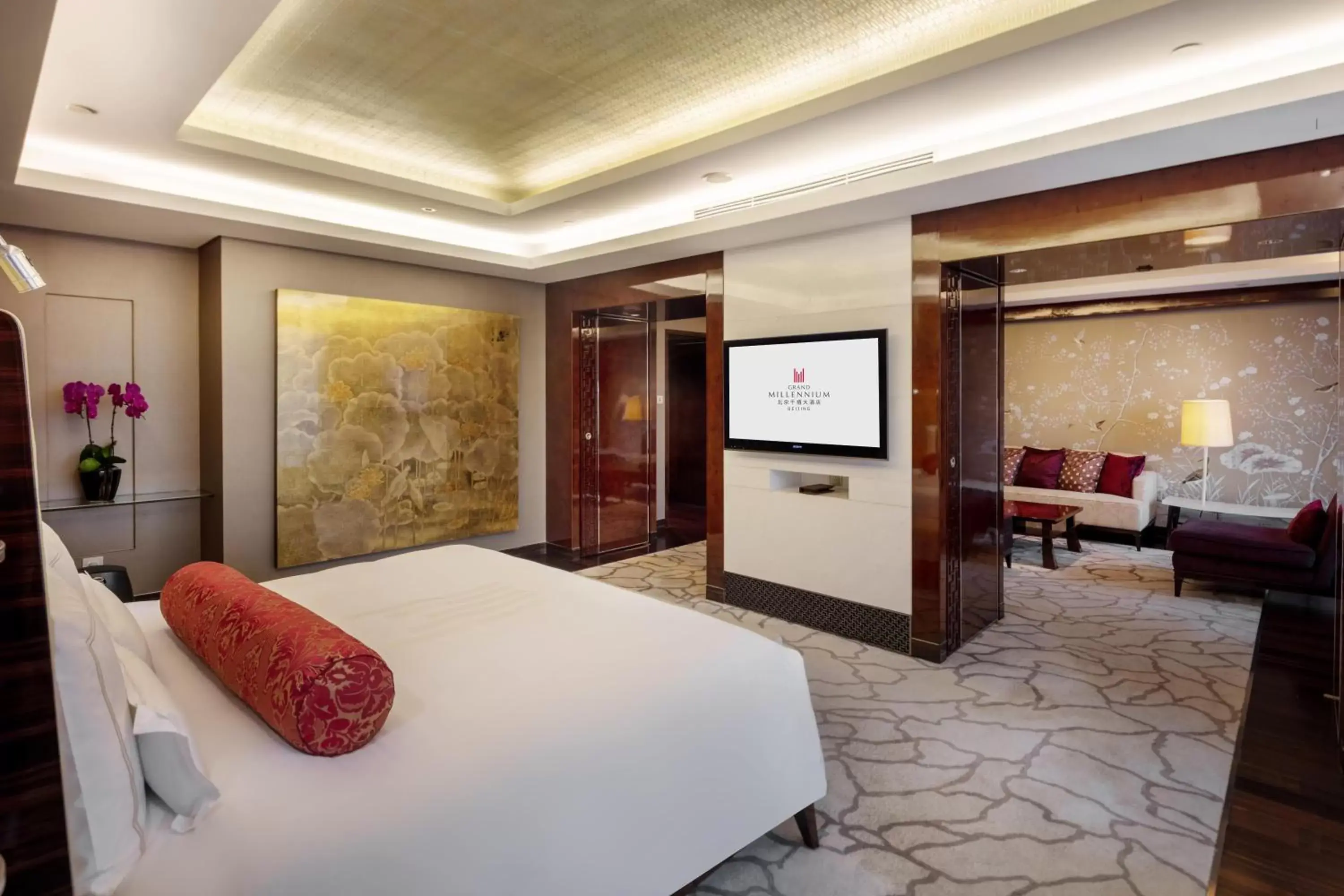 Bed in Grand Millennium Beijing