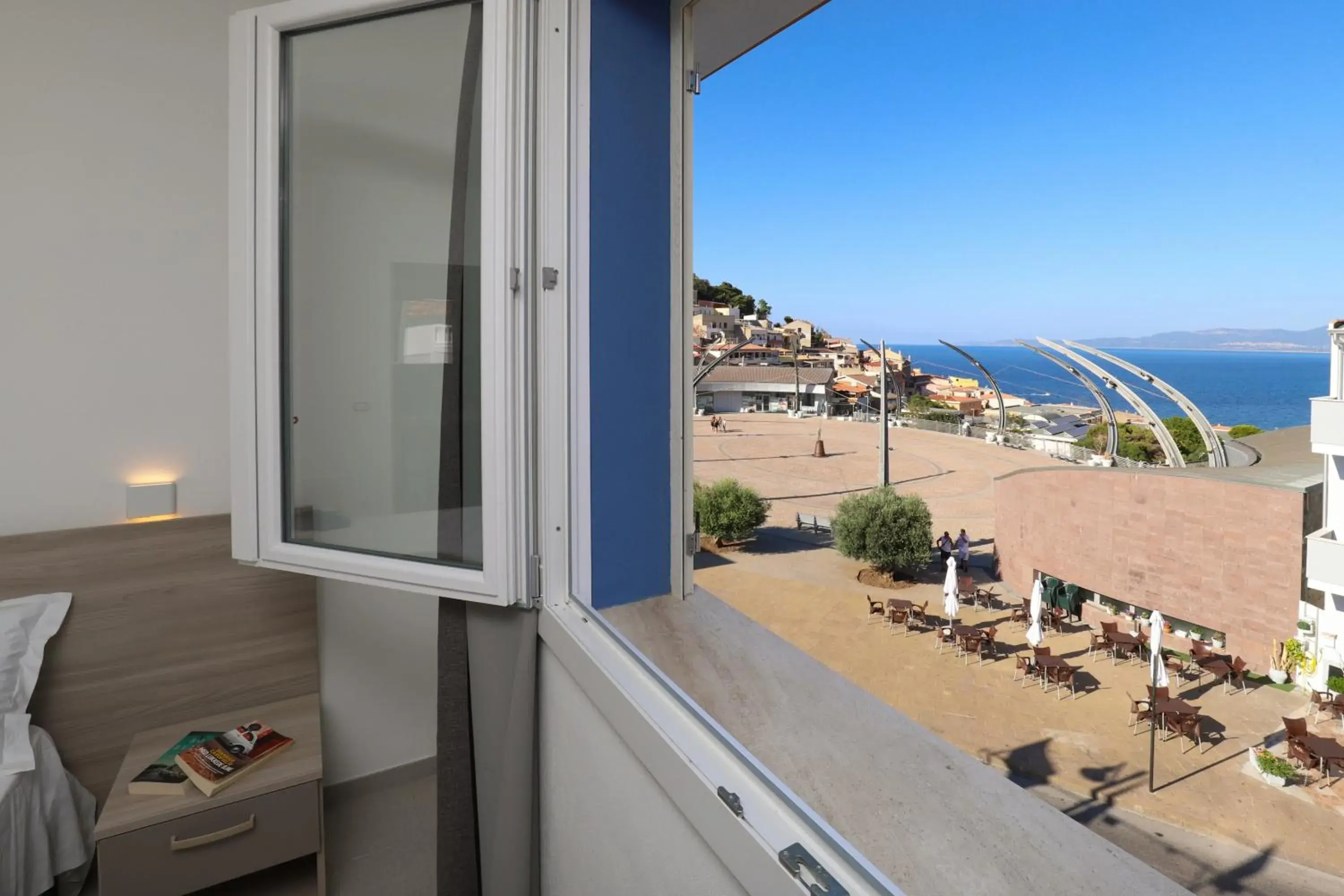 Bedroom, Balcony/Terrace in The Square Castelsardo