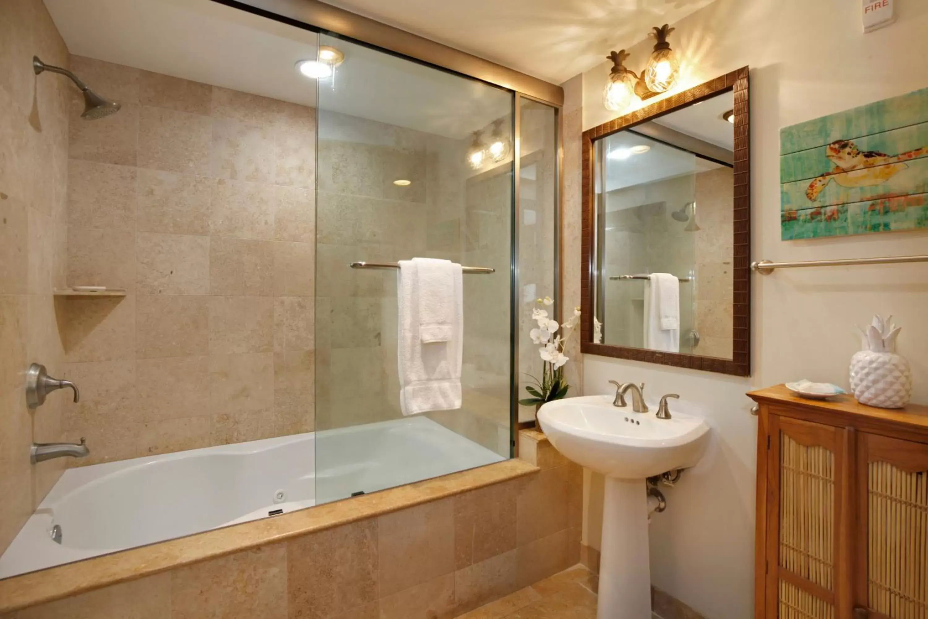 Shower, Bathroom in Waipouli Beach Resort & Spa Kauai By Outrigger