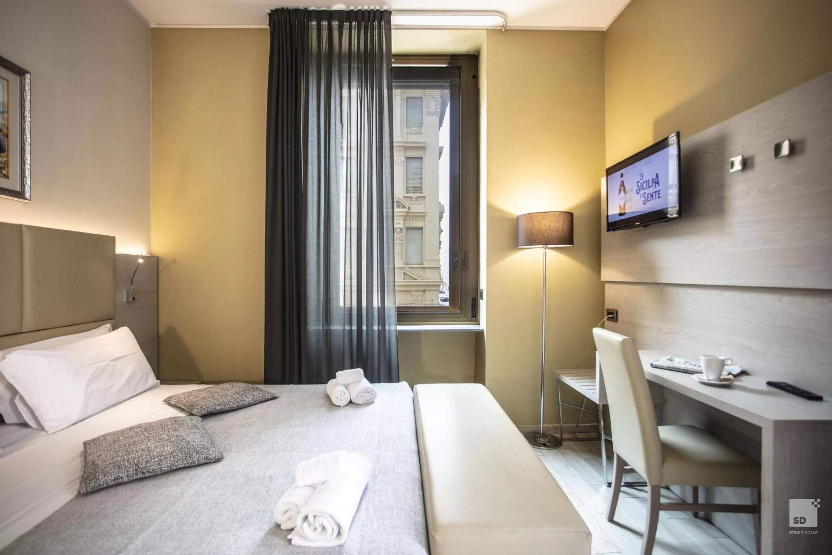 Bed in Hotel Diplomatic