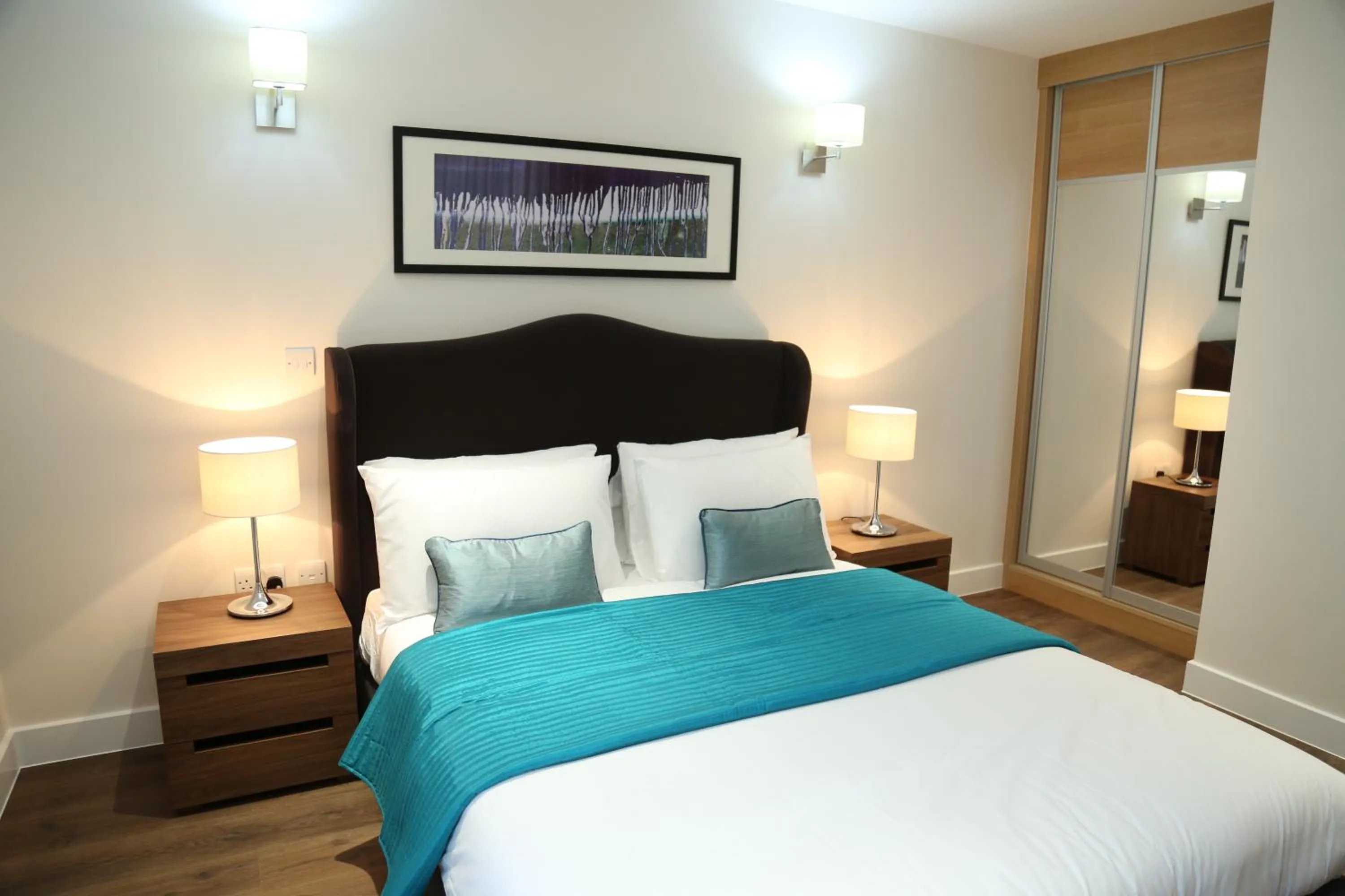 Bed in Twyne House Apartments