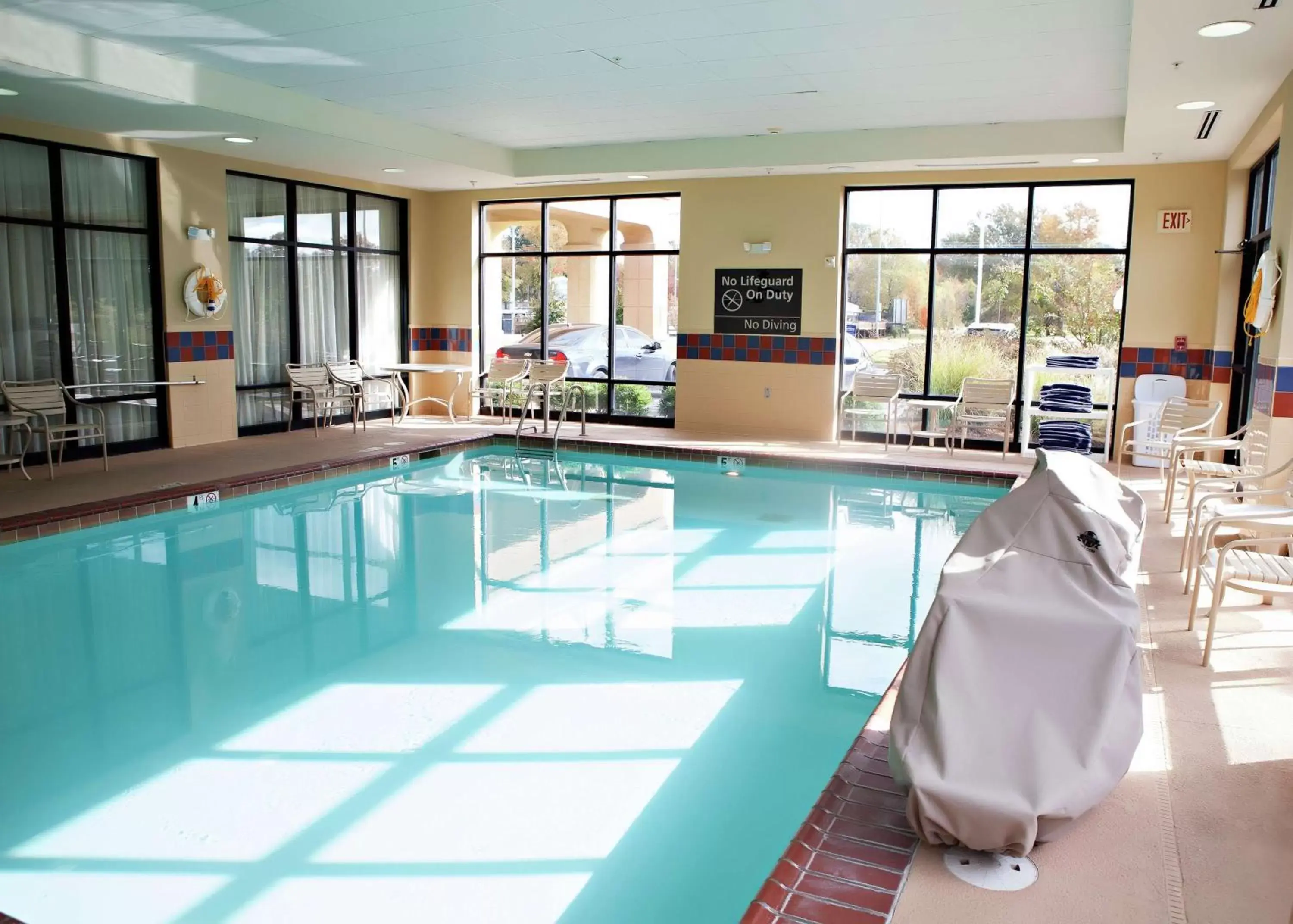 Pool view in Hampton Inn Martin Pool view in Hampton Inn Martin
