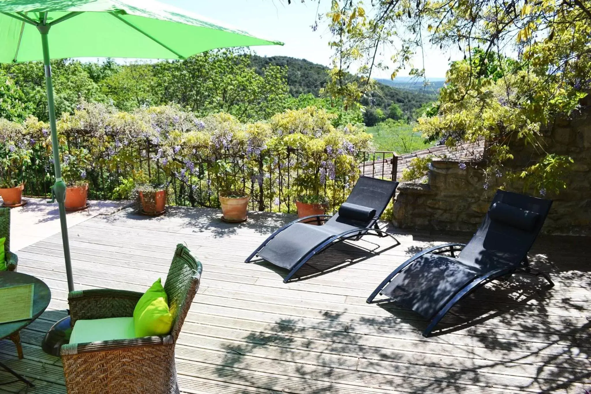 Patio in La Vieille Maison - Halte Gourmande