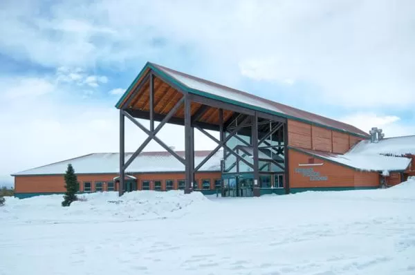 Property building, Winter in YMCA of the Rockies - Snow Mountain Ranch