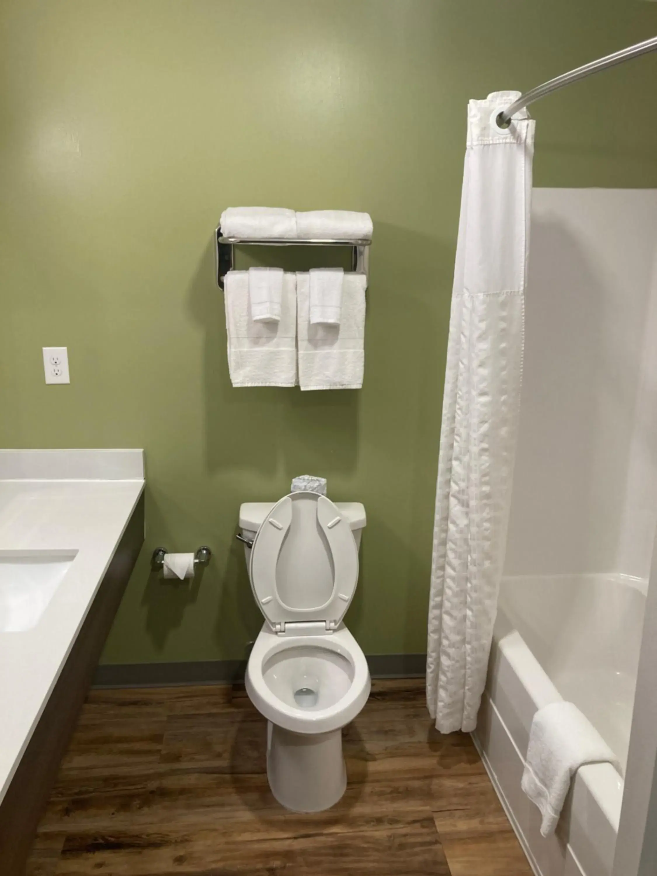 Bathroom in Woodspring Suites Cherry Hill