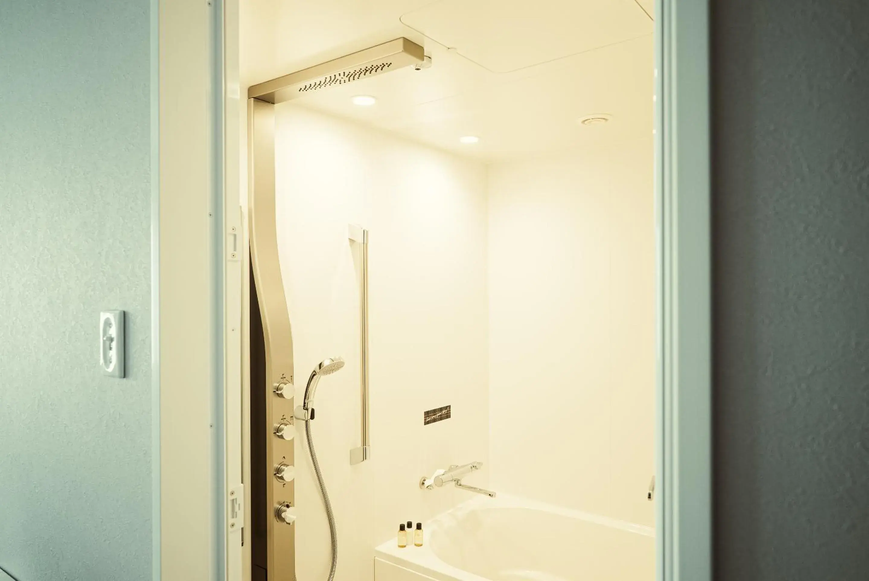 Shower, Bathroom in hotel it. Osaka Shinmachi Nishishinsaibashi