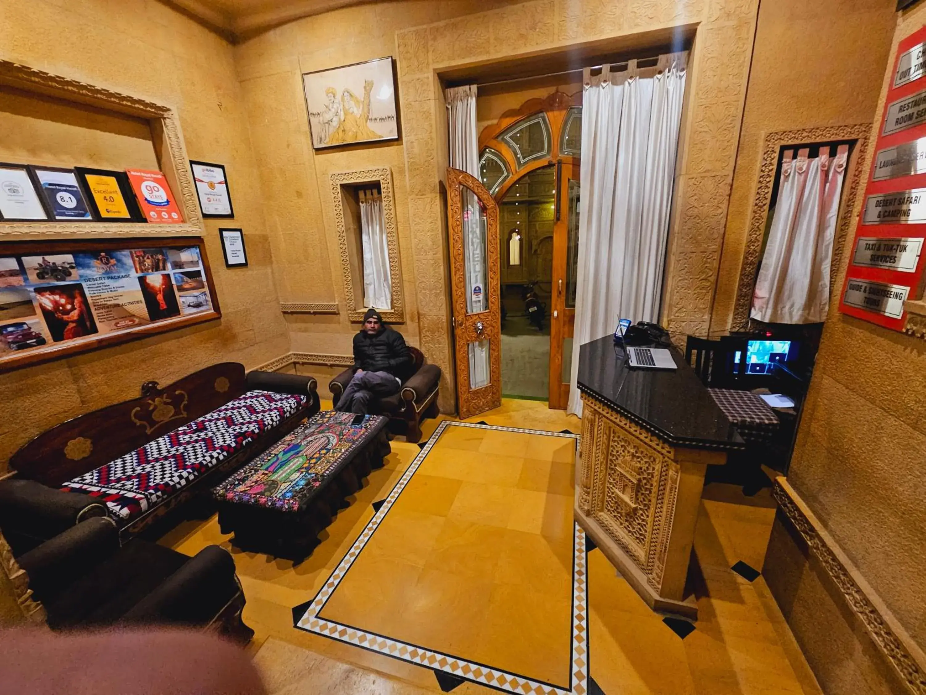 Seating Area in Hotel Royal Haveli