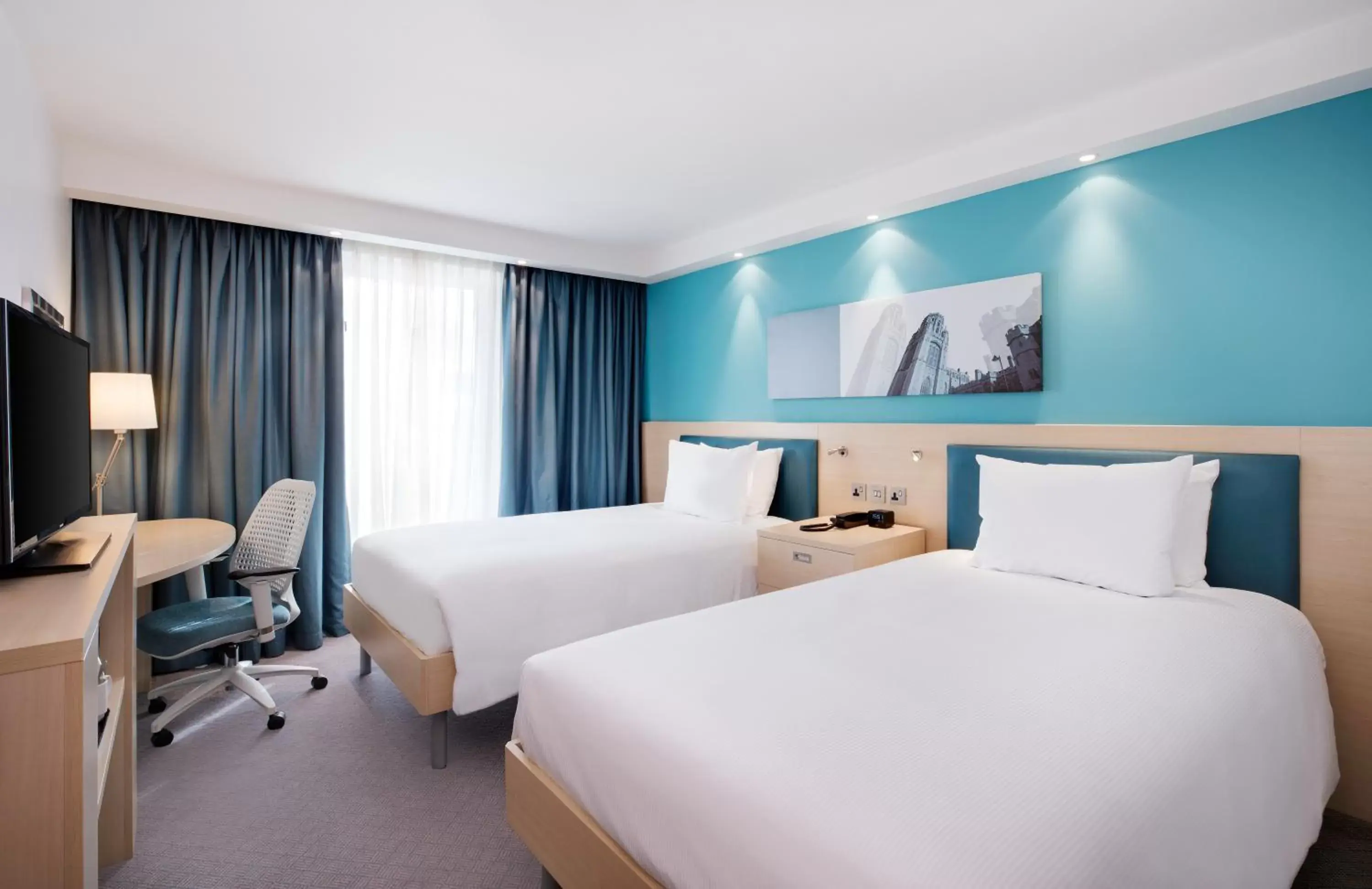 Bedroom, Bed in Hampton By Hilton Bristol Airport