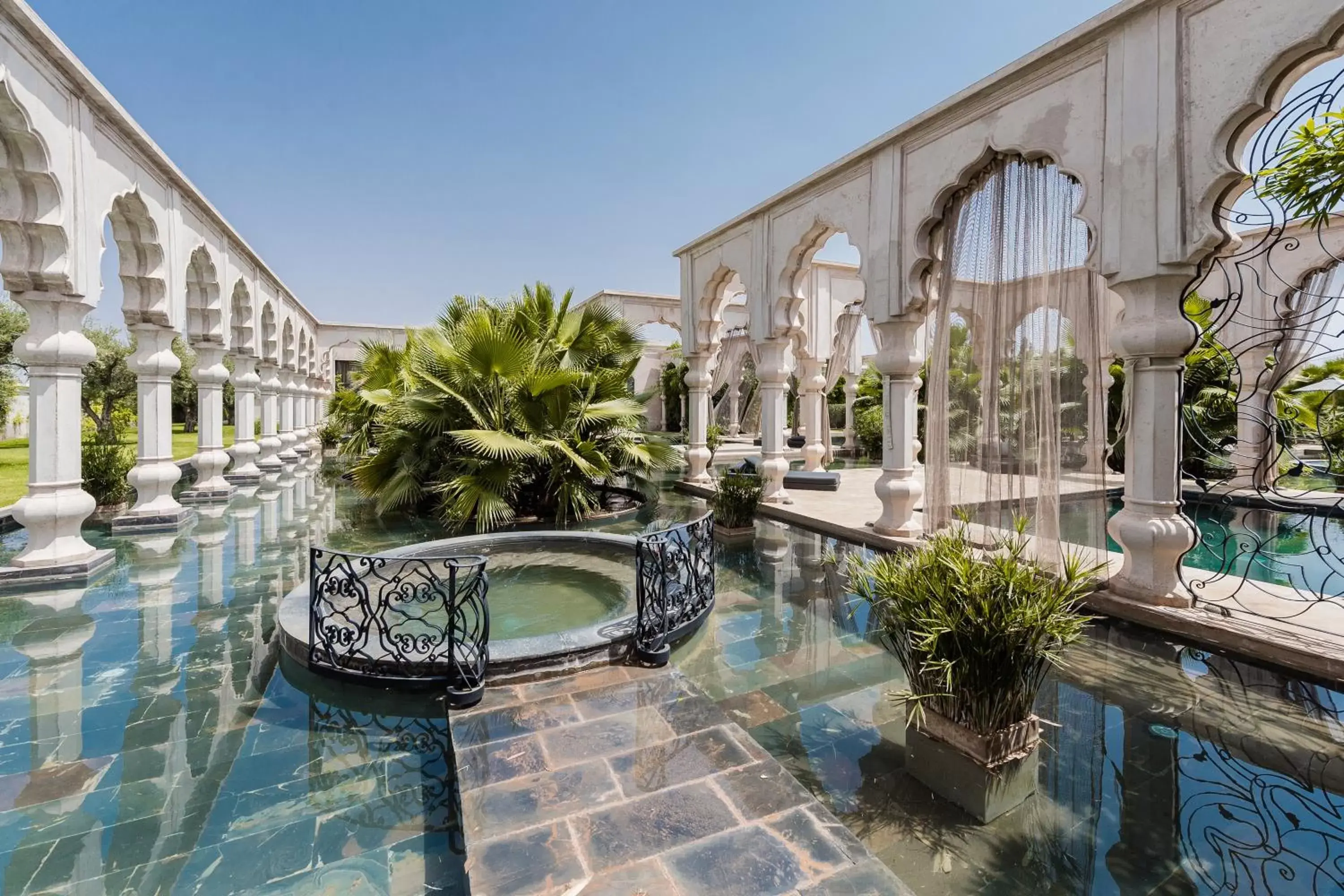 Decorative detail, Swimming Pool in Palais Namaskar