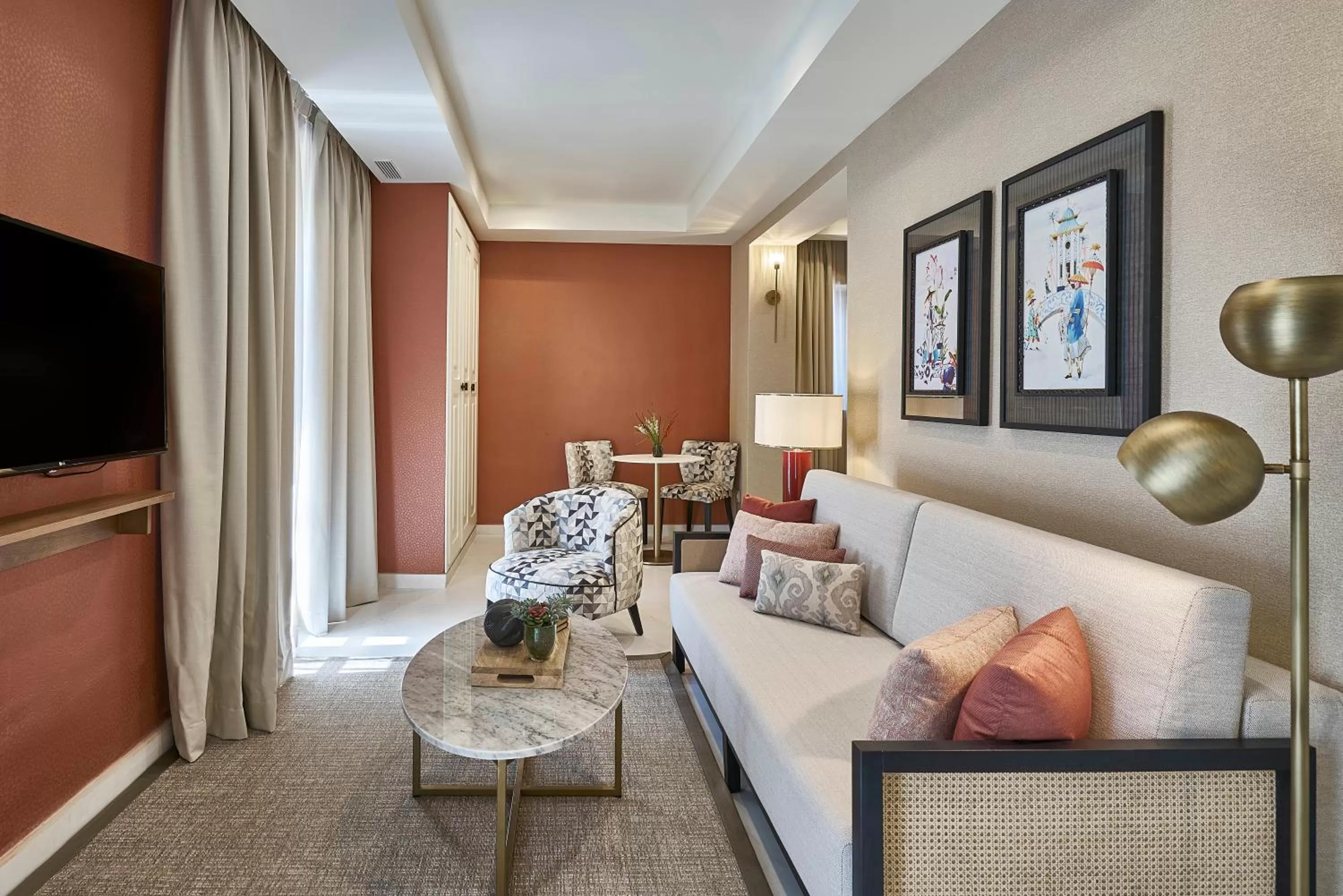 Living room in Vincci Molviedro Suites Apartments