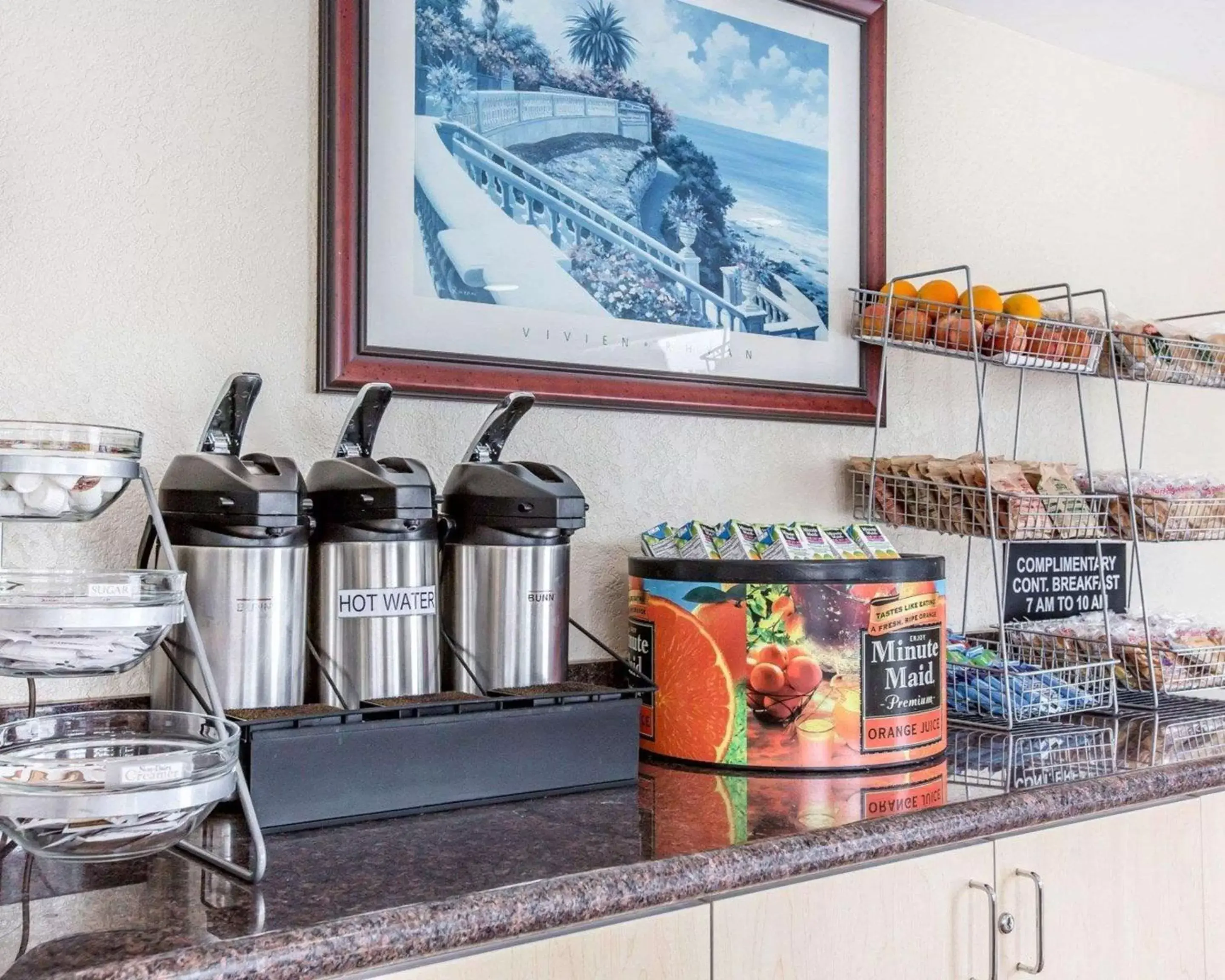 Breakfast in Rodeway Inn San Clemente Beach