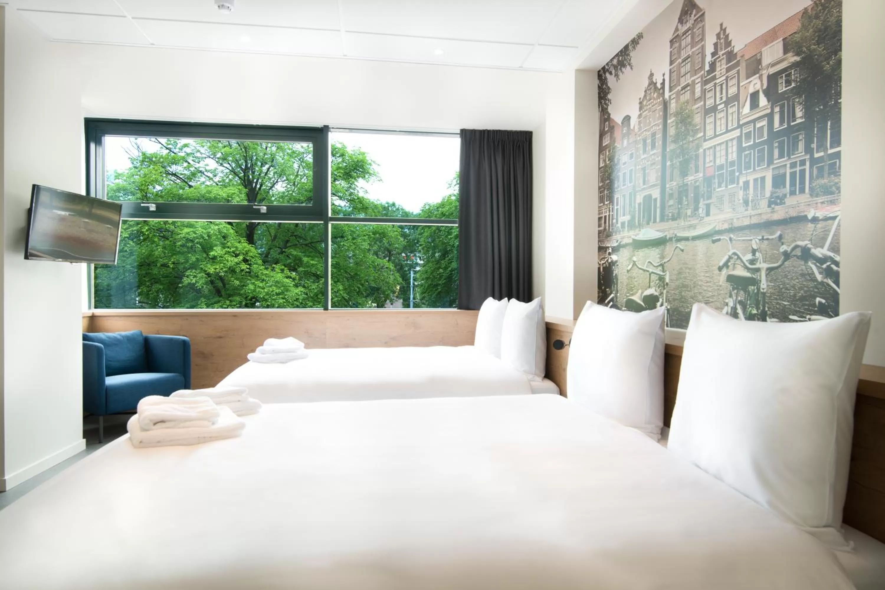 Bed in Citiez Hotel Amsterdam