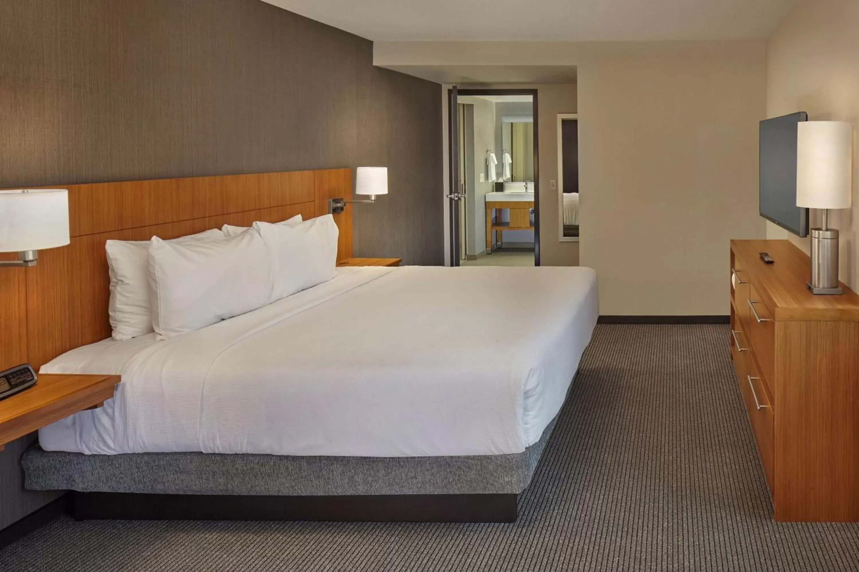 Photo of the whole room, Bed in Hyatt Place State College