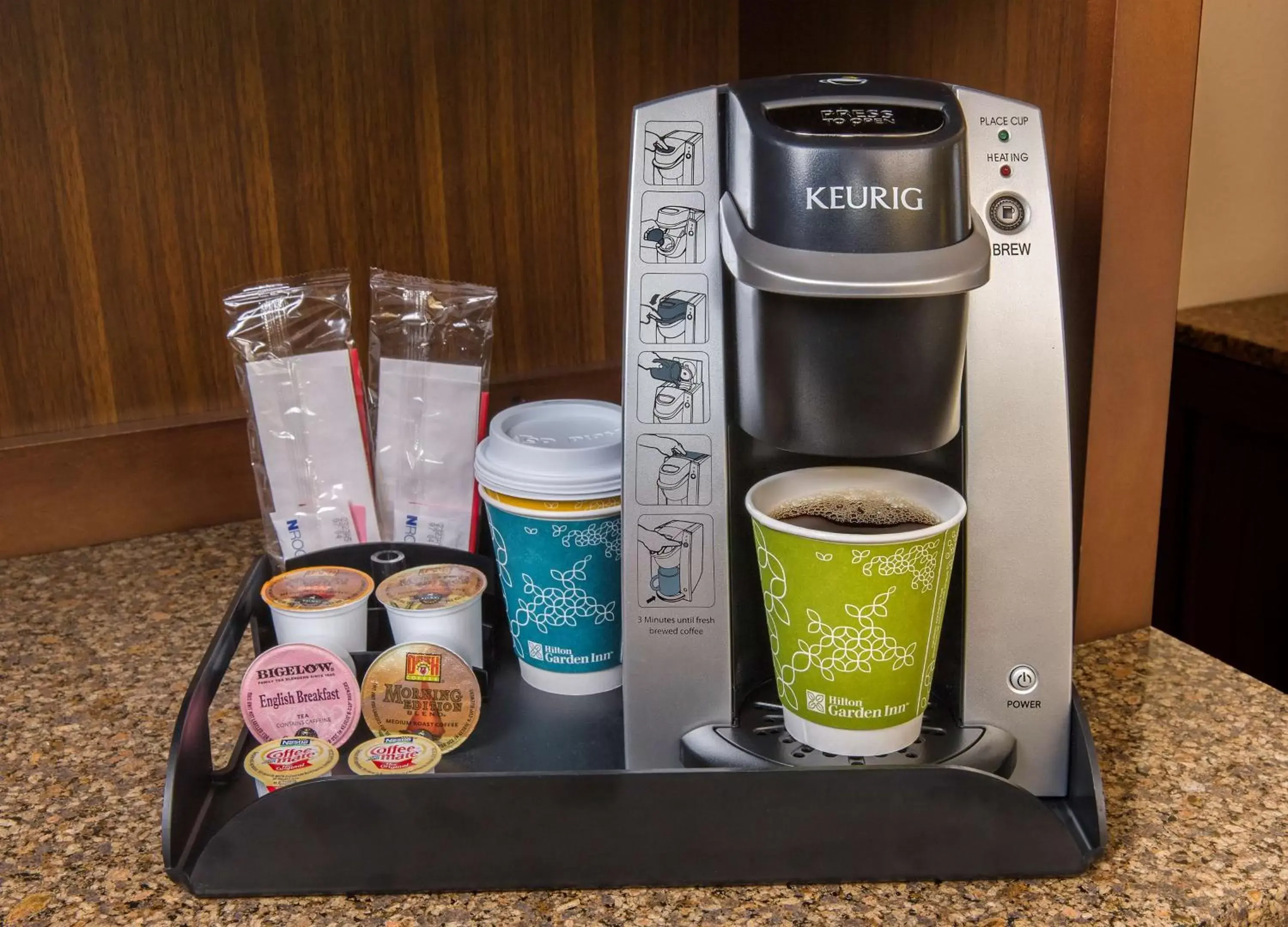 Photo of the whole room, Coffee/Tea Facilities in Hilton Garden Inn Westbury