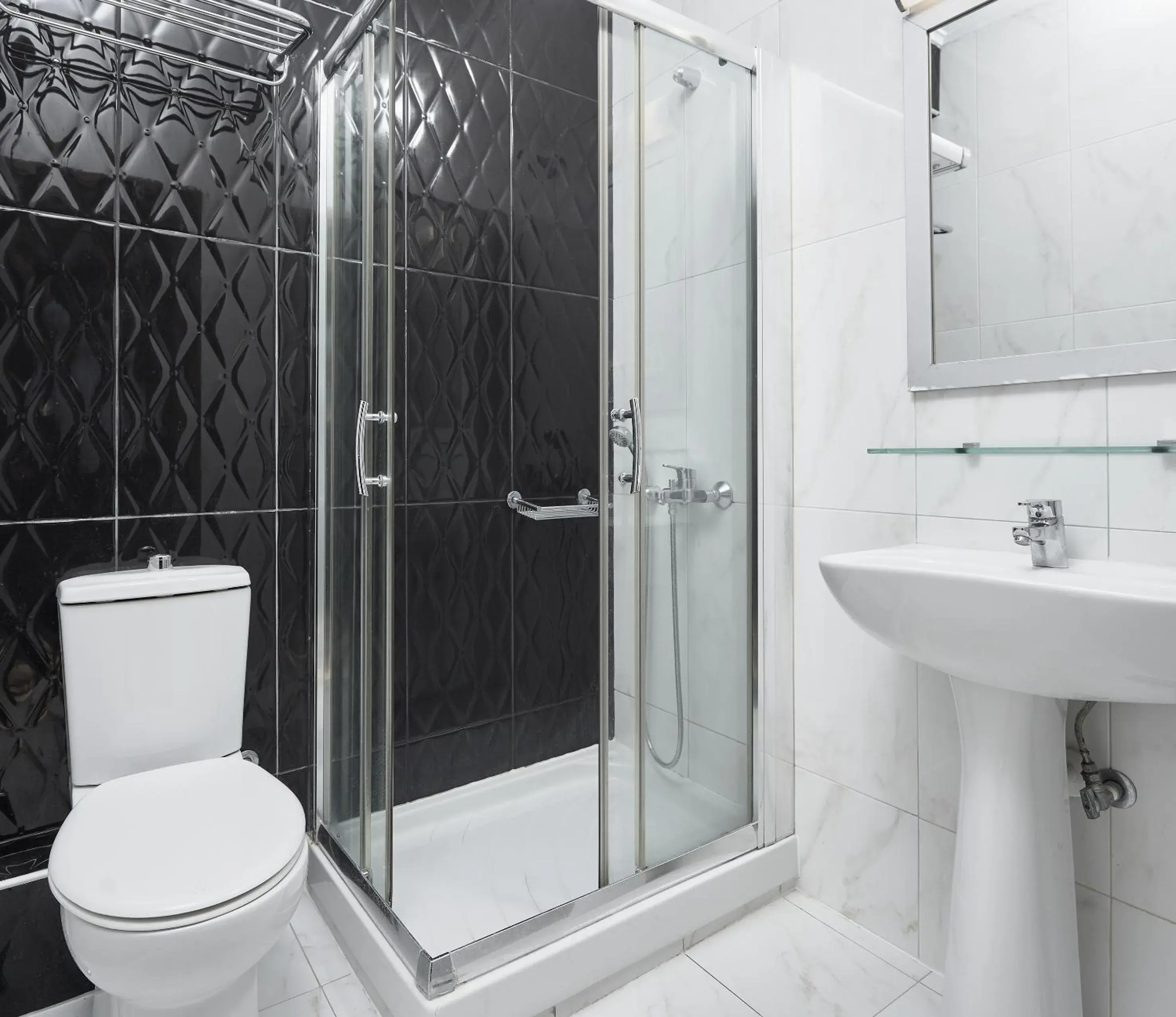 Shower, Bathroom in Mediterranean Resort
