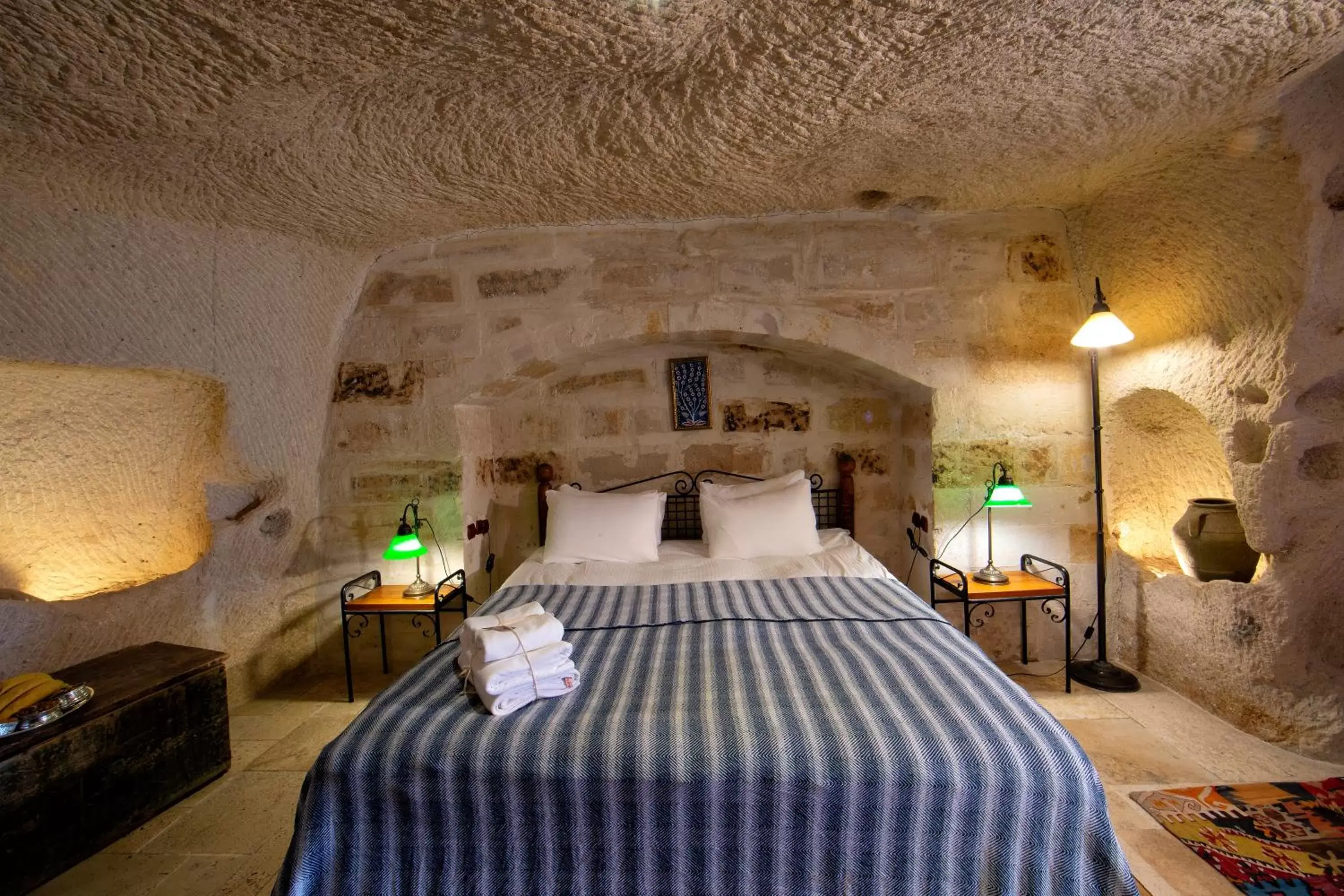 Bed in Aza Cave Cappadocia