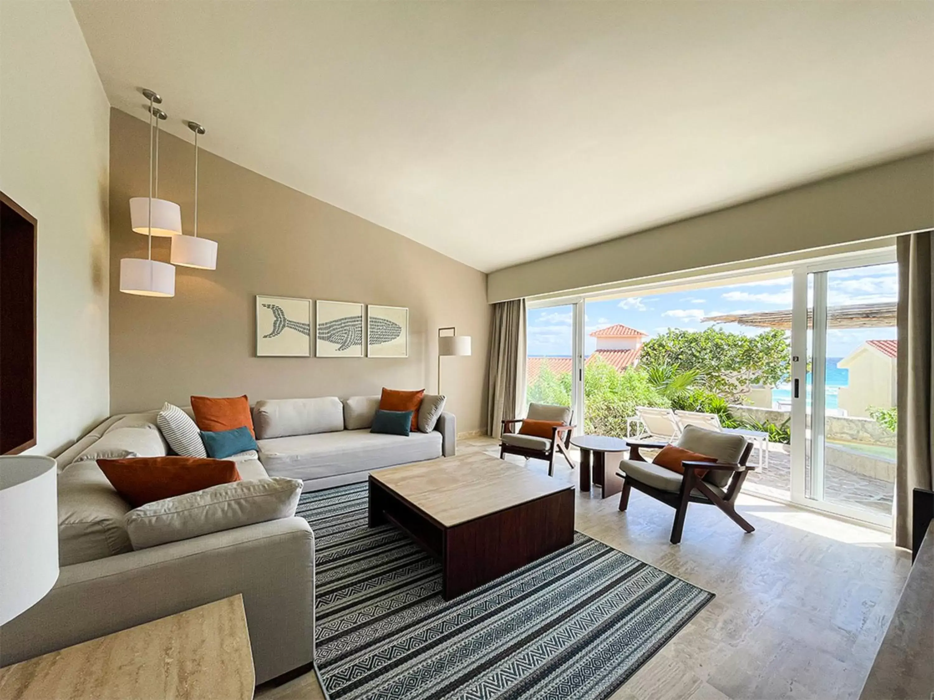 Living room, Seating Area in Grand Park Royal Cancun