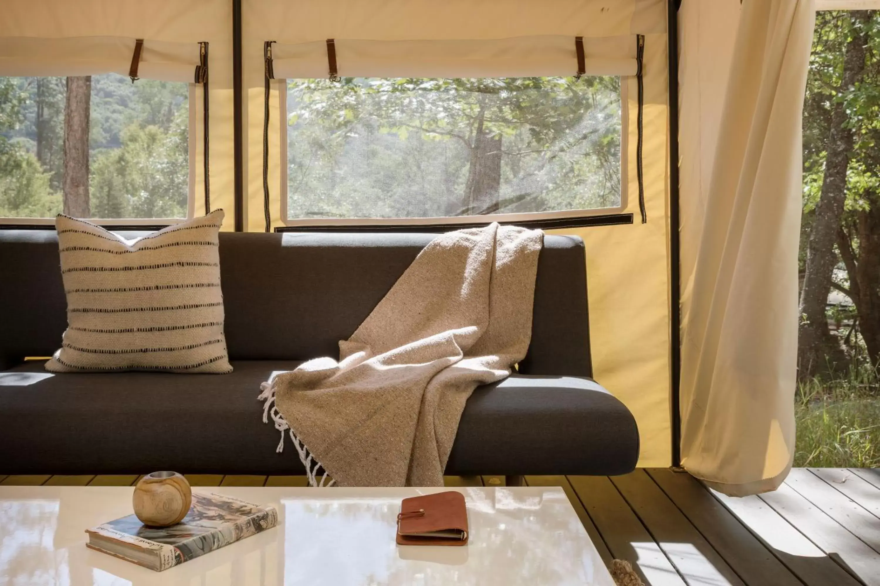 Seating Area in AutoCamp Yosemite