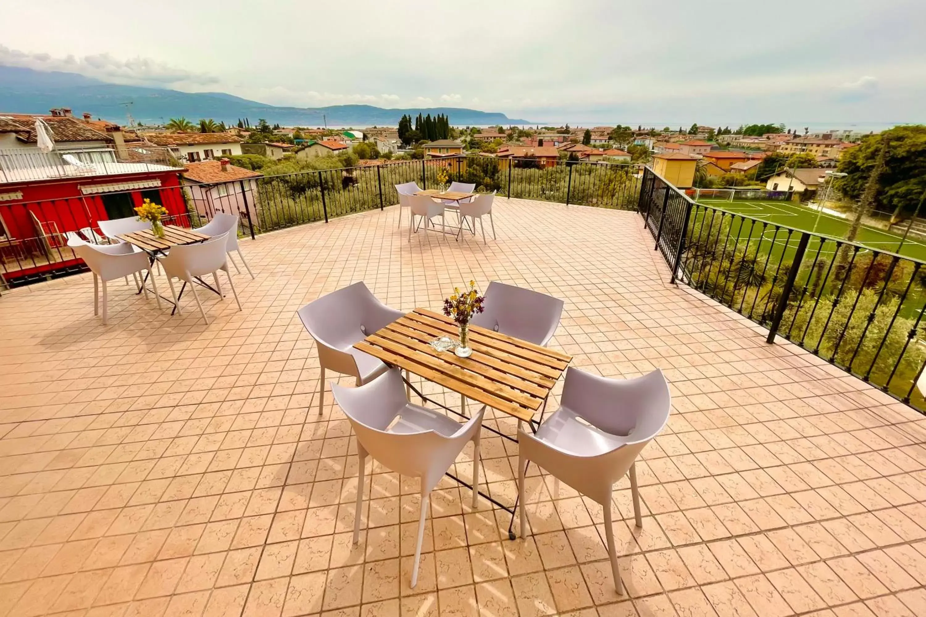 Balcony/Terrace in Albergo Vittoria