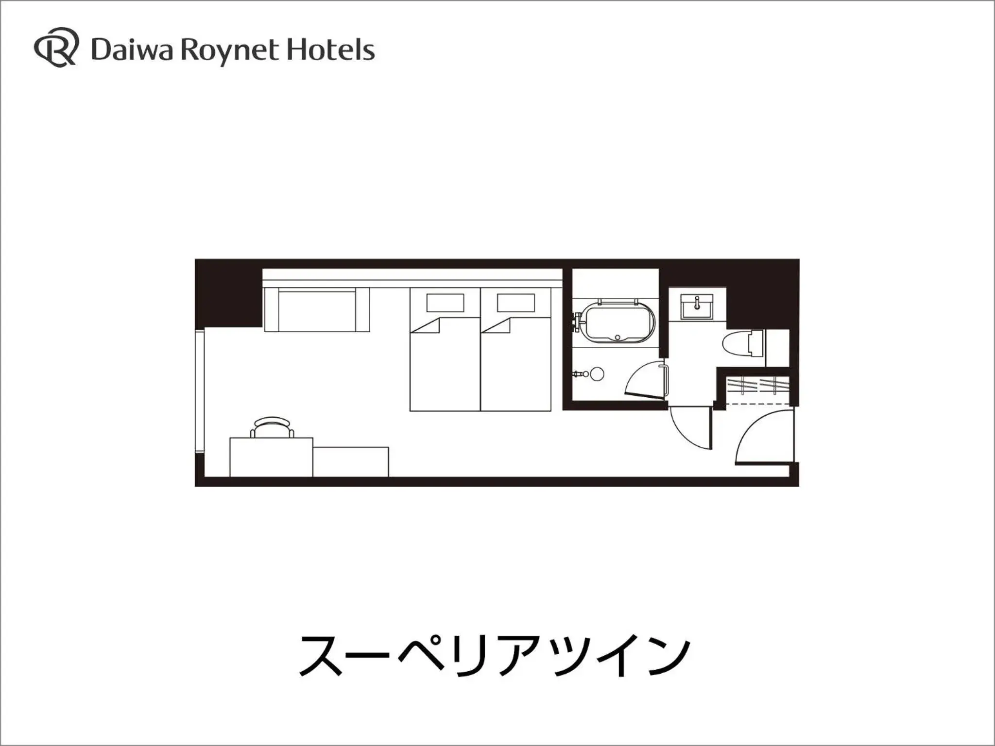 Floor Plan in Daiwa Roynet Hotel Tokyo Kyobashi PREMIER