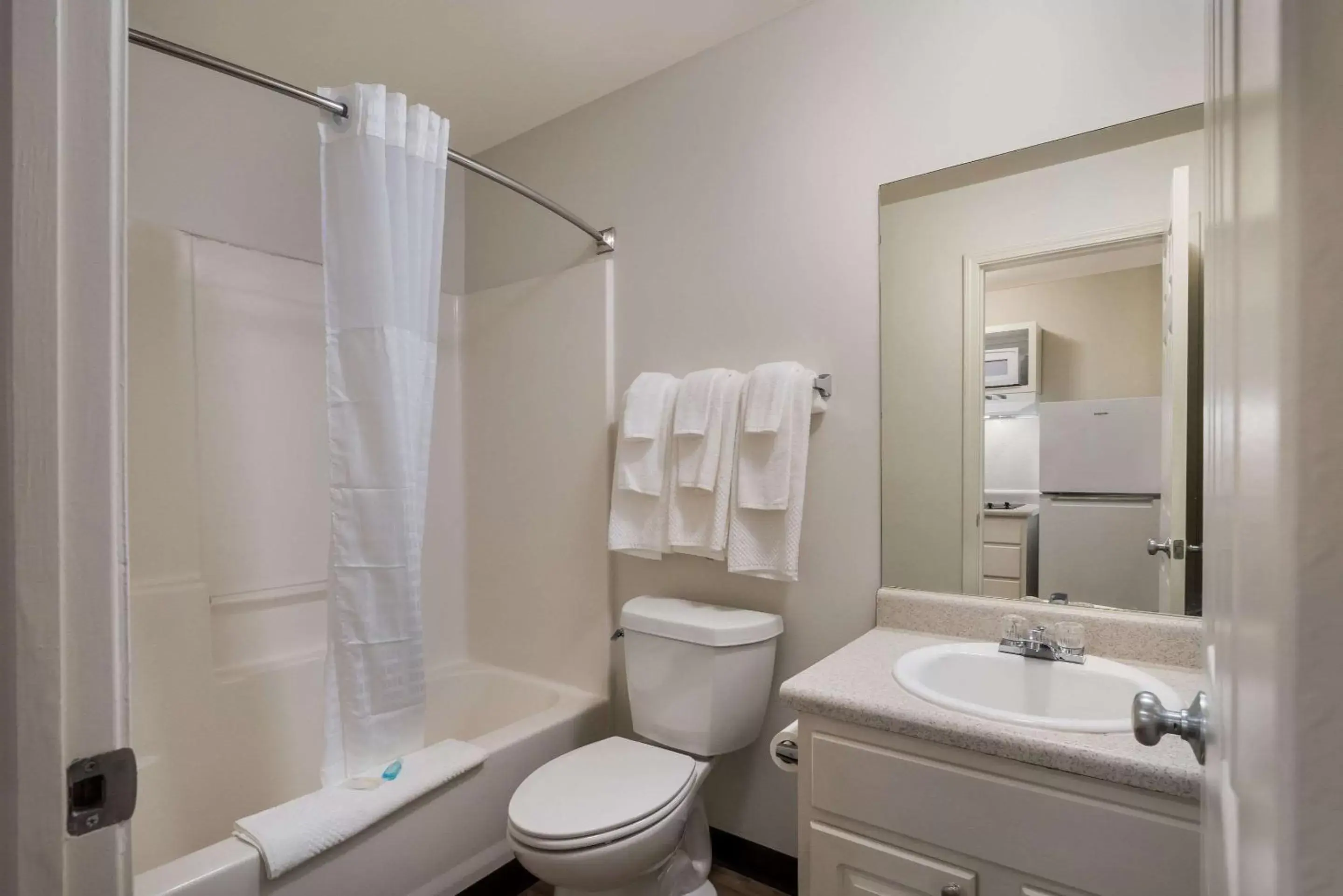 Bathroom in Suburban Extended Stay Hotel Denver Central-Arvada