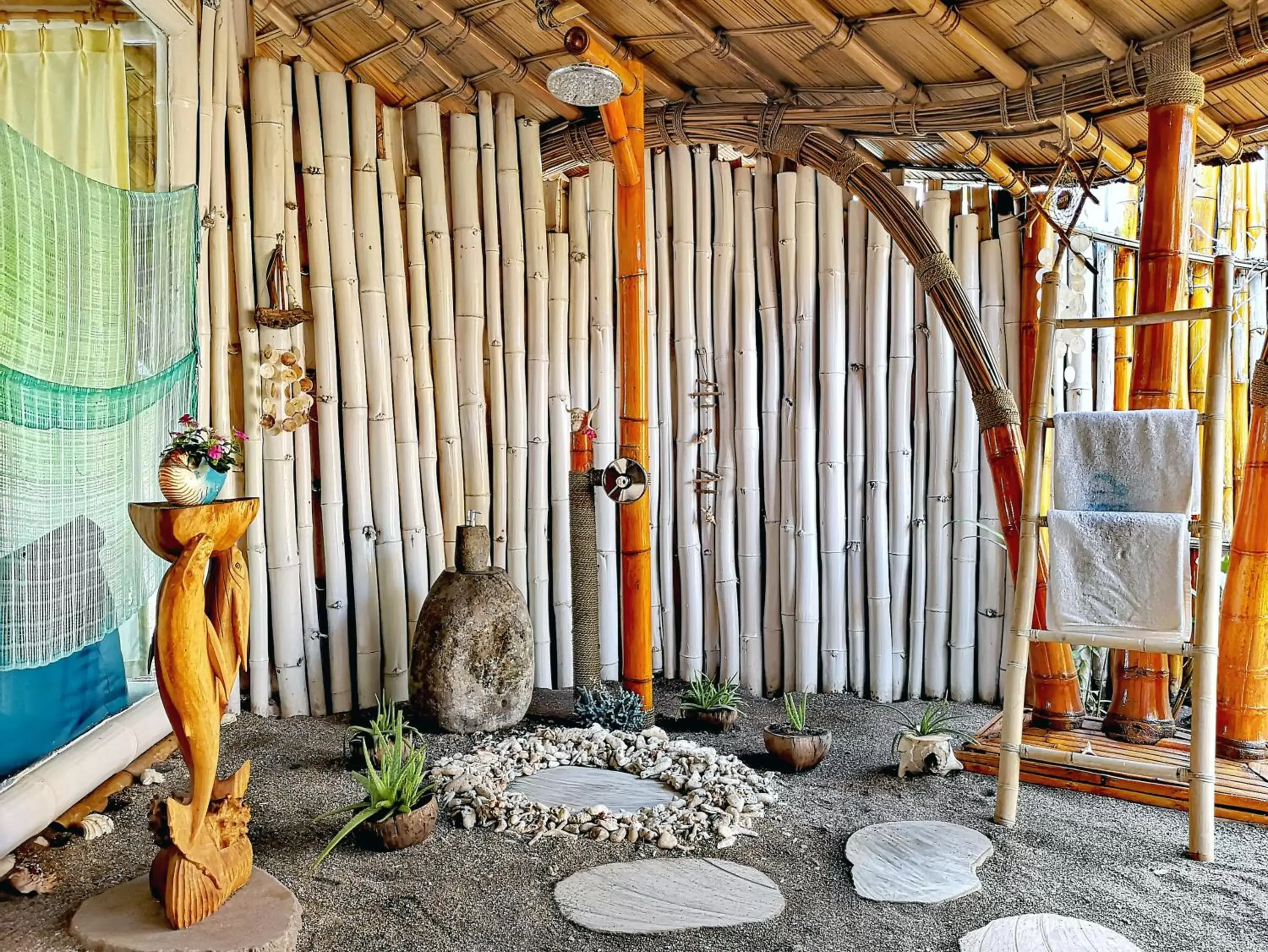 Shower in Coconut Garden Beach Resort