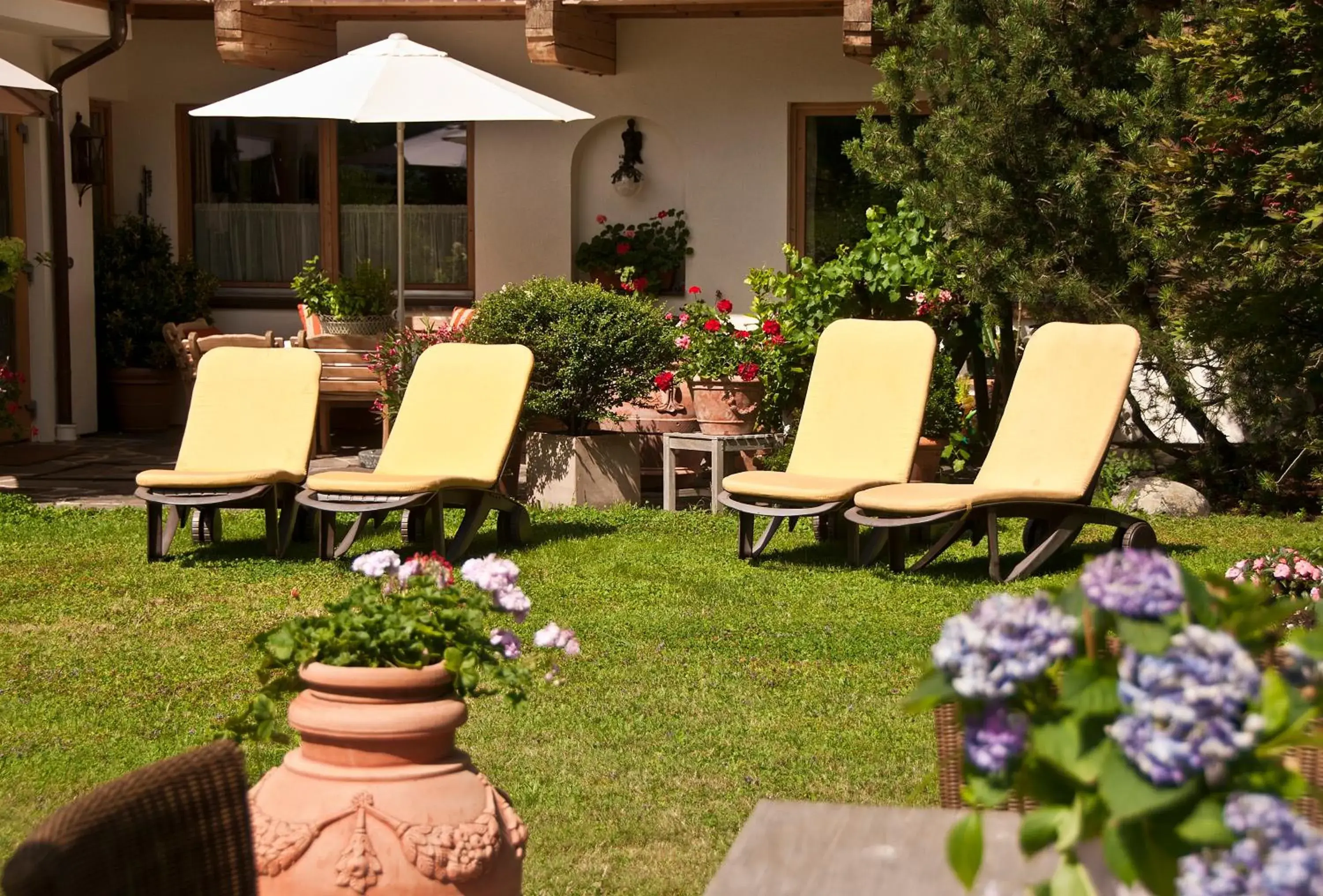 Garden in Hotel Garni Glockenstuhl