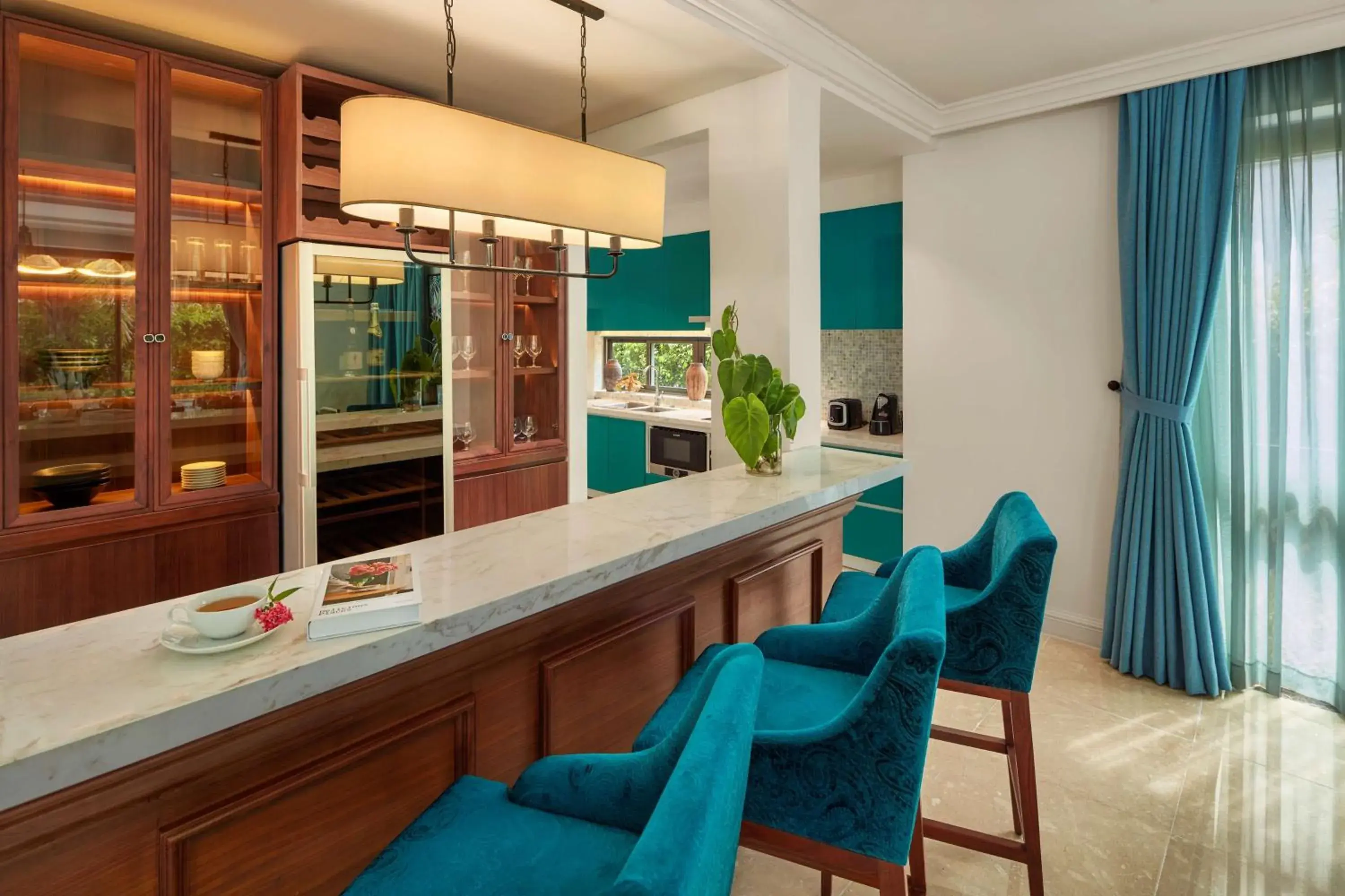 Kitchen or kitchenette in Best Western Premier Sonasea Villas Phu Quoc