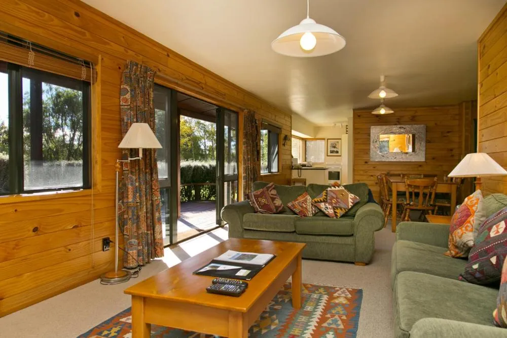 Seating area in Tongariro Lodge