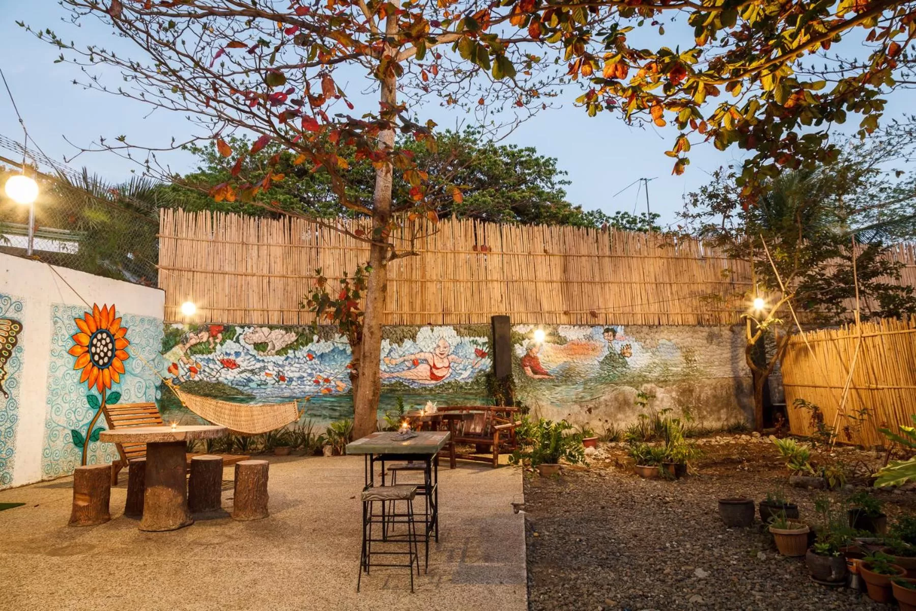 Garden in Lala Panzi Bed and Breakfast